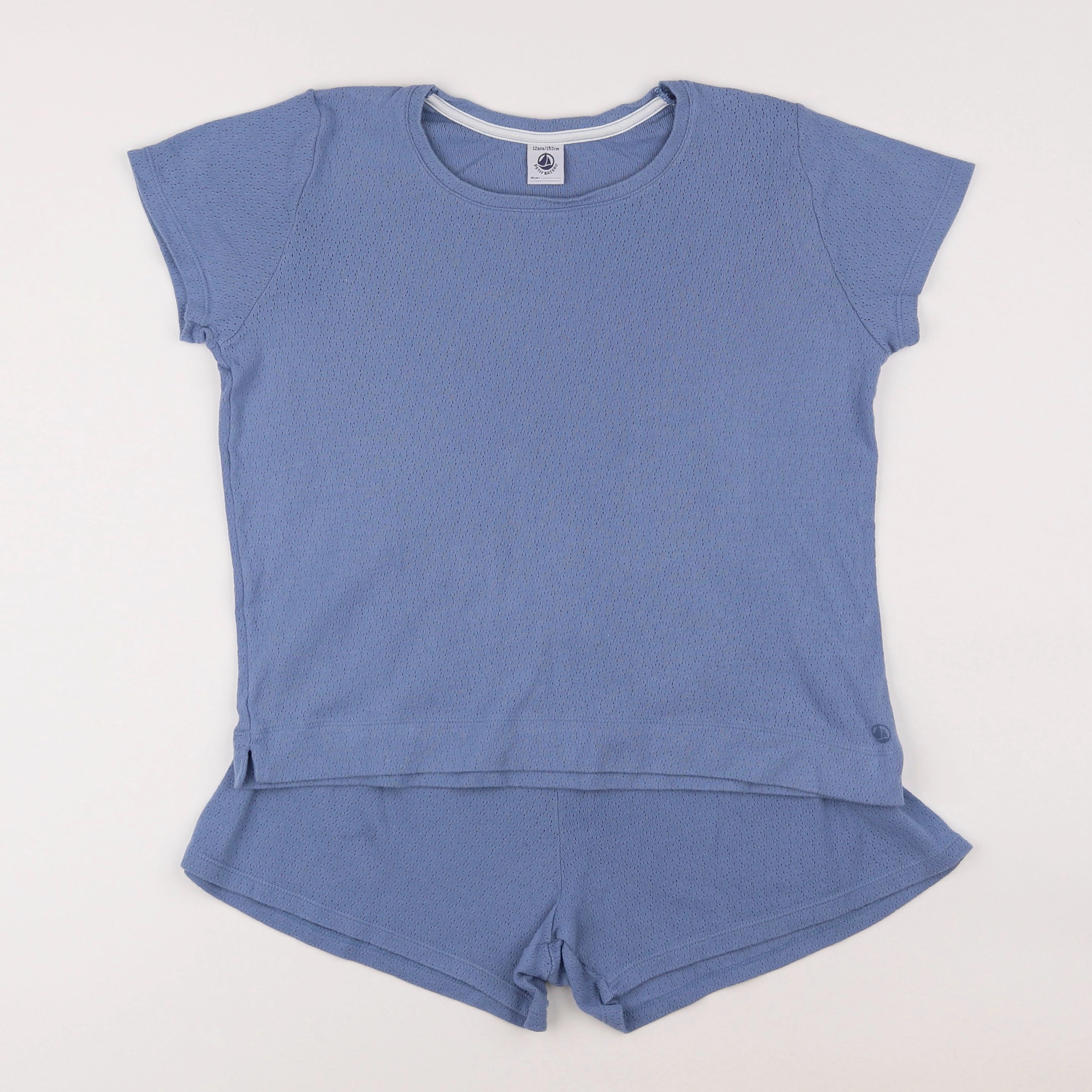 Petit Bateau - pyjama coton bleu - 12 ans