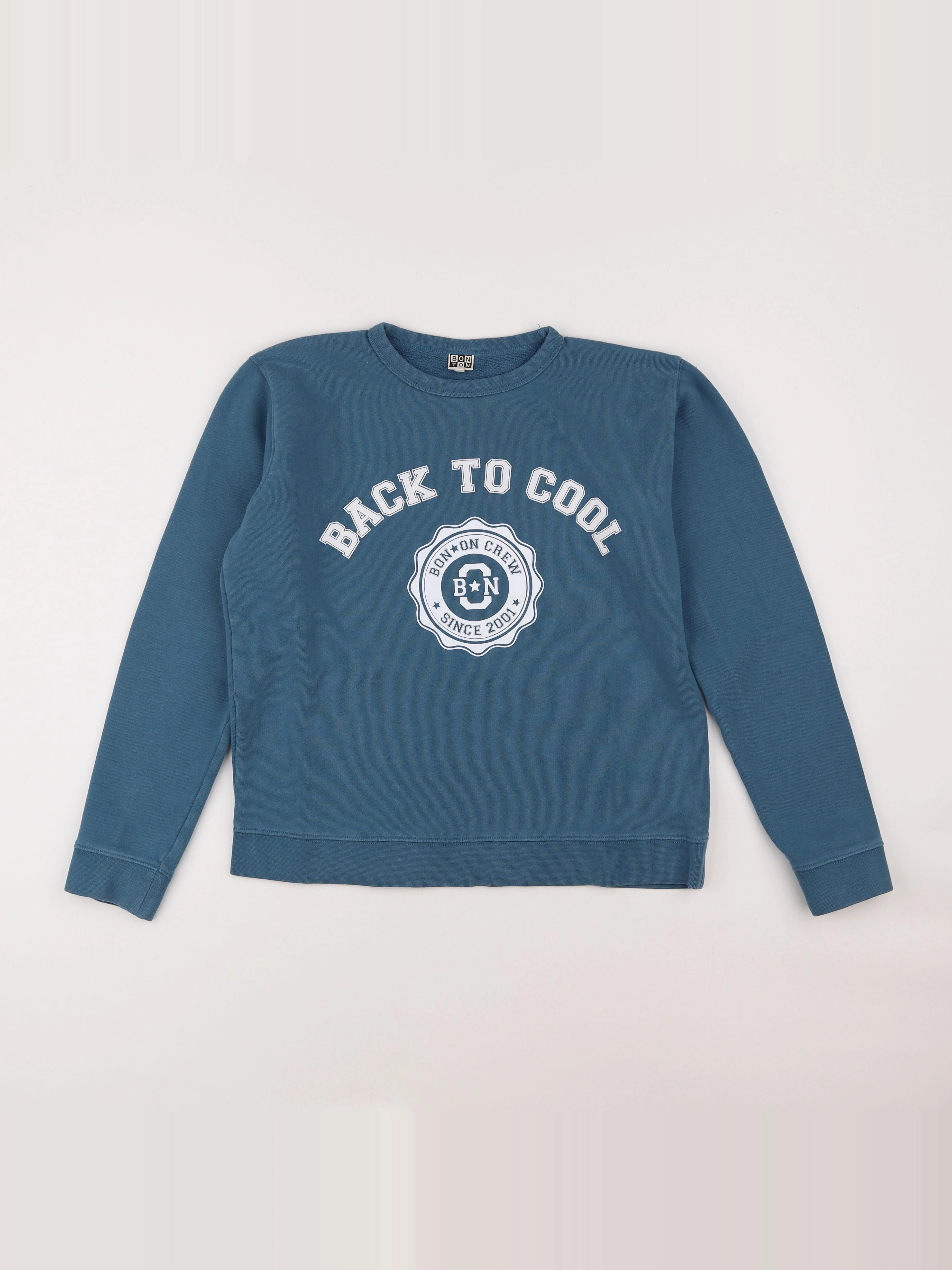 Bonton - sweat bleu - 14 ans