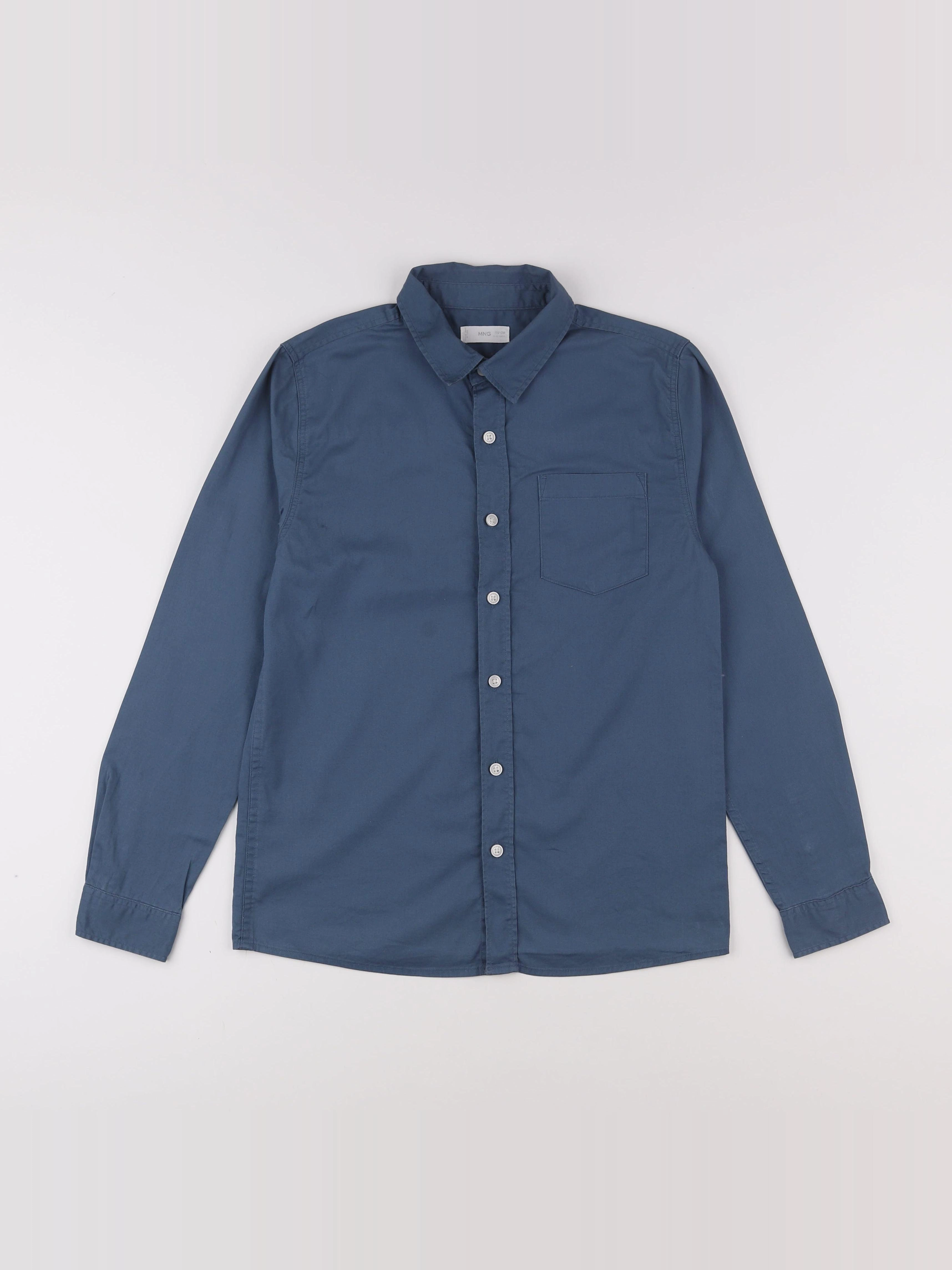 Mango - chemise bleu - 11/12 ans