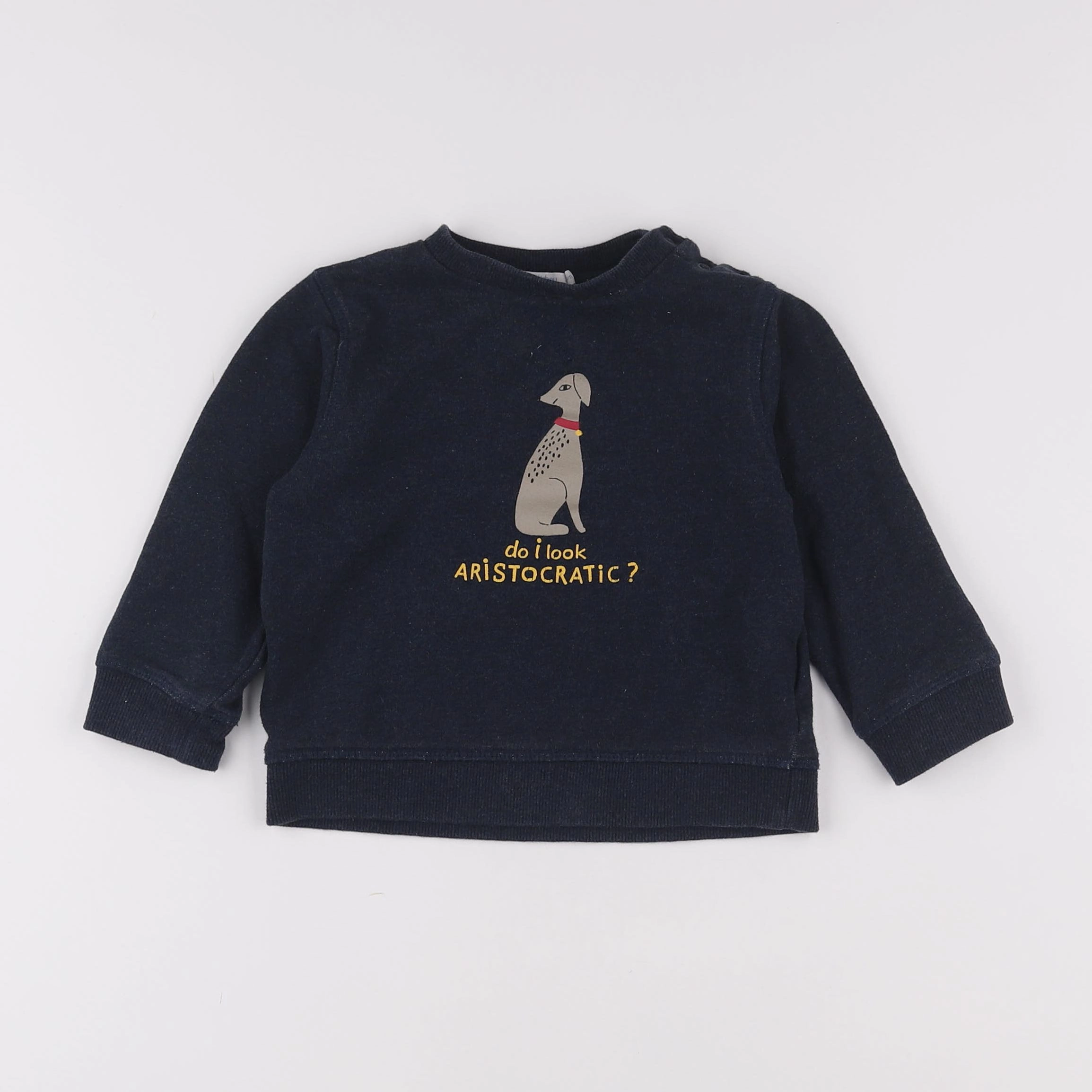 Boutchou - sweat bleu - 2 ans