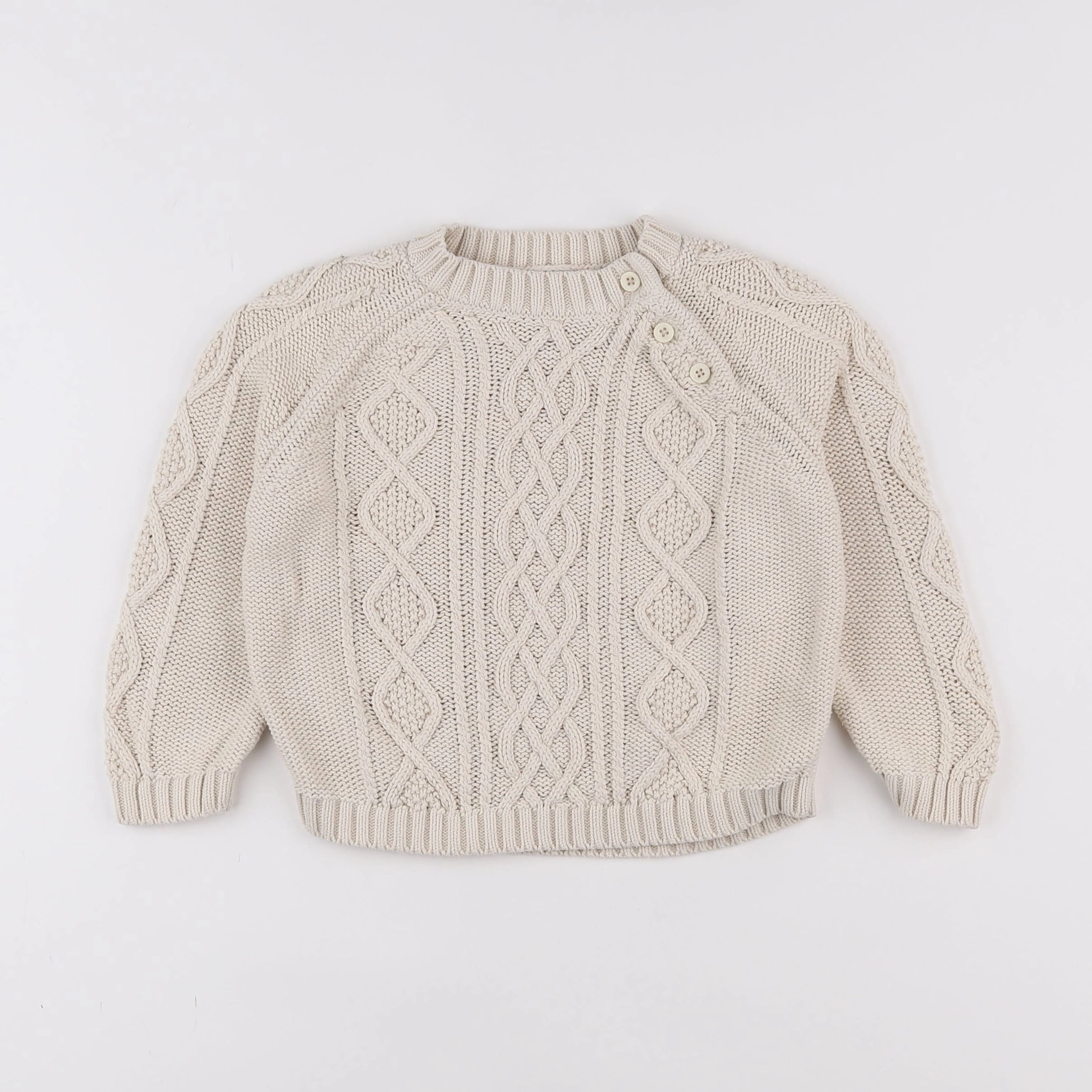 Petit Bateau - pull beige - 3 ans