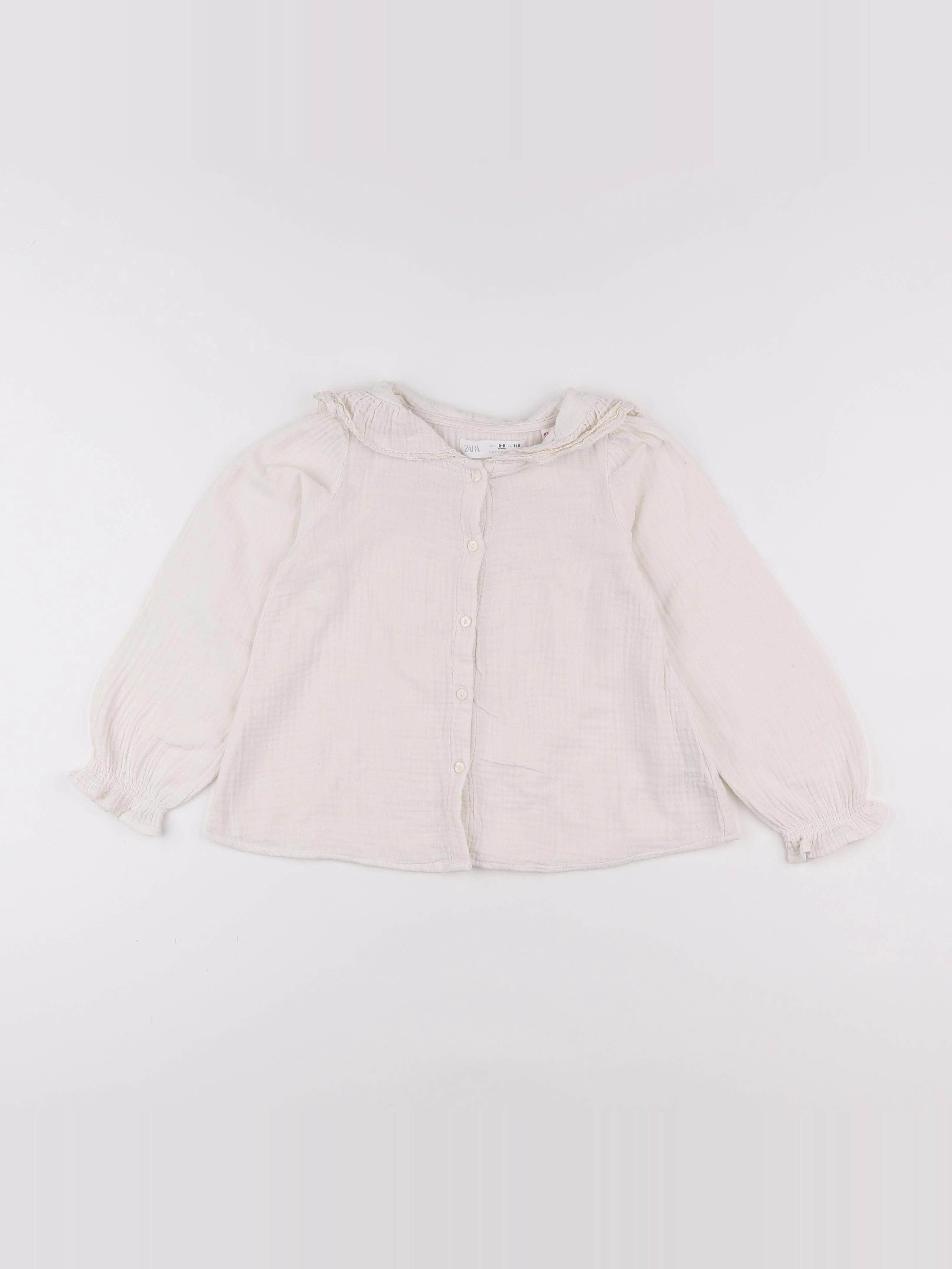 Zara - blouse beige - 5/6 ans