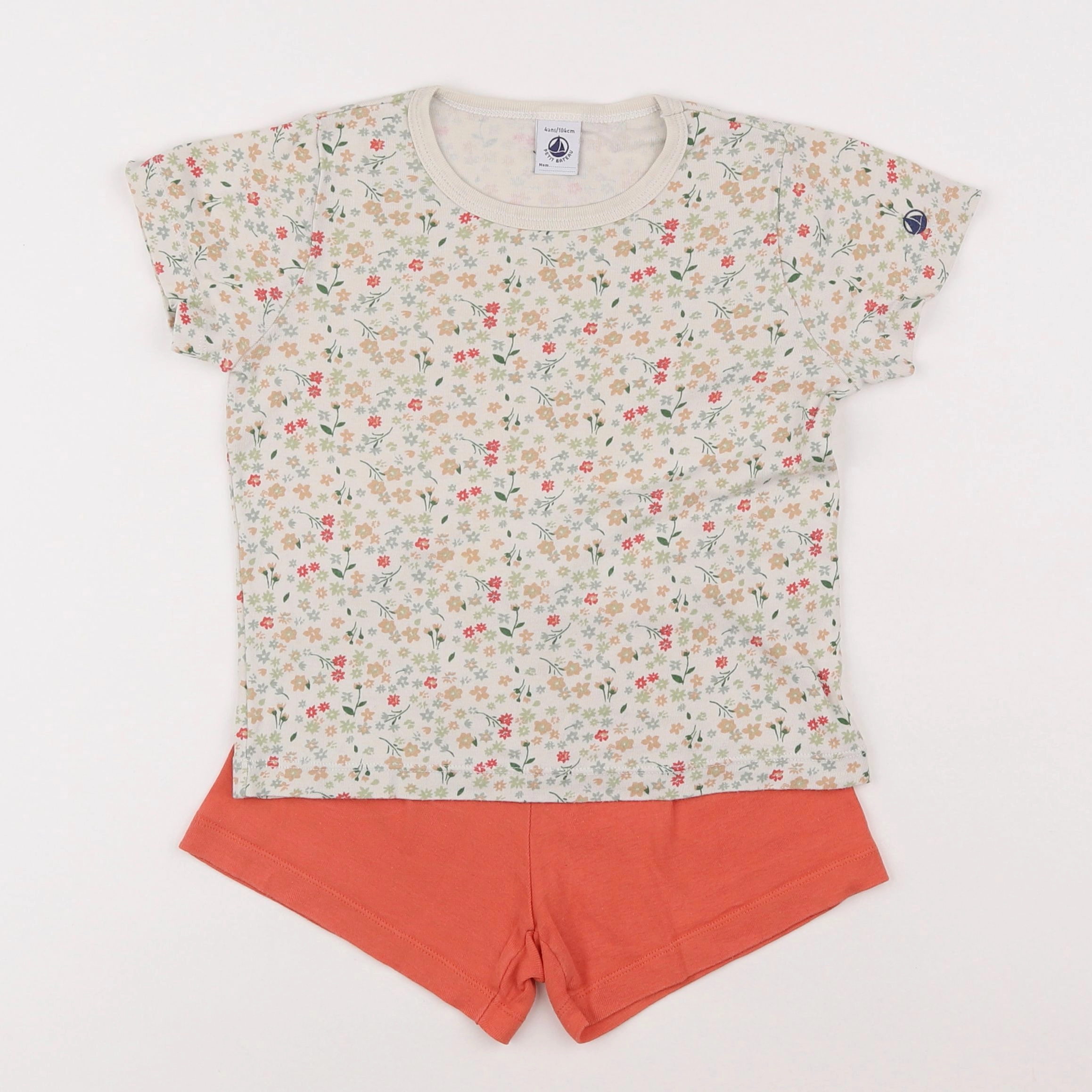 Petit Bateau - pyjama coton multicolore - 4 ans