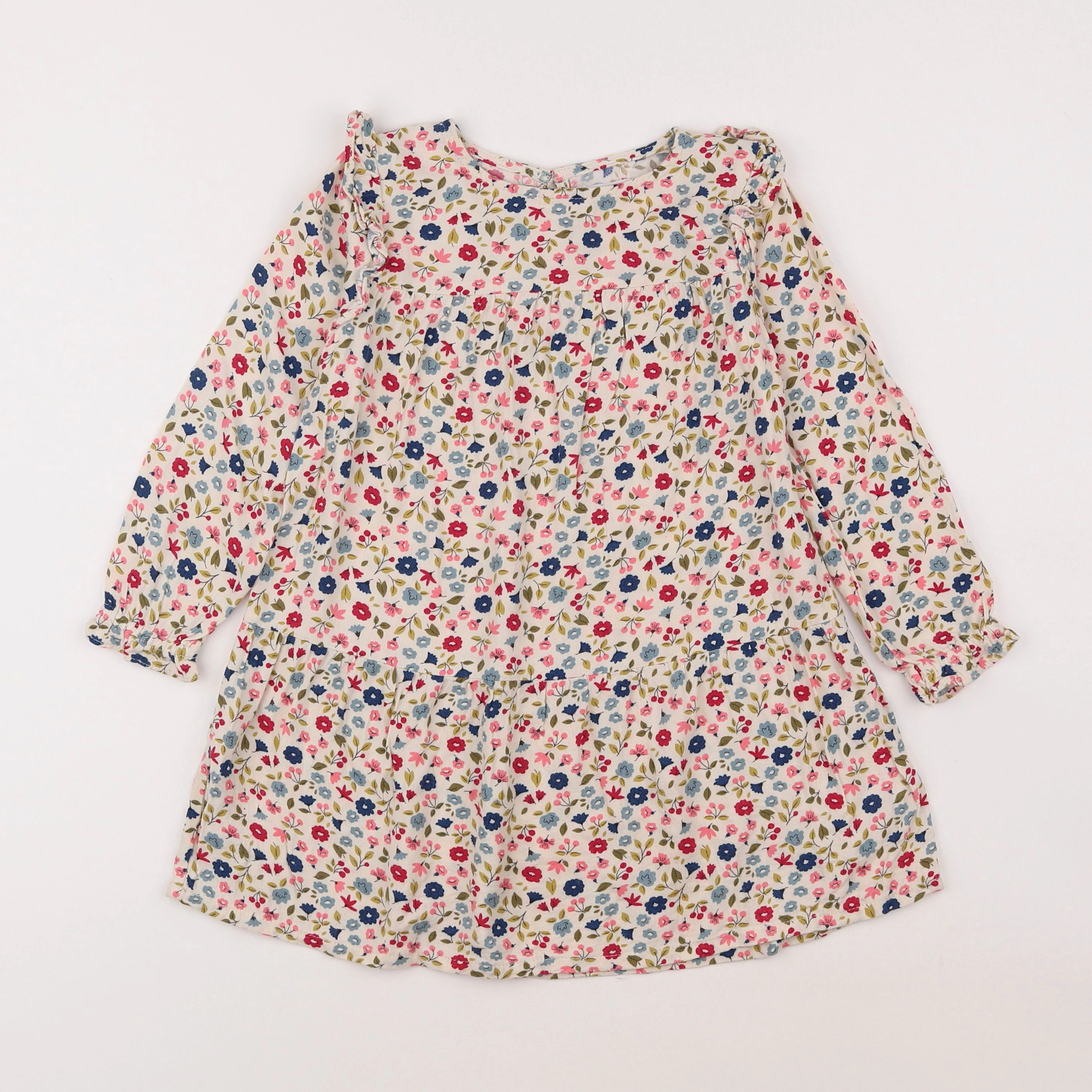 Vertbaudet - robe multicolore - 4 ans