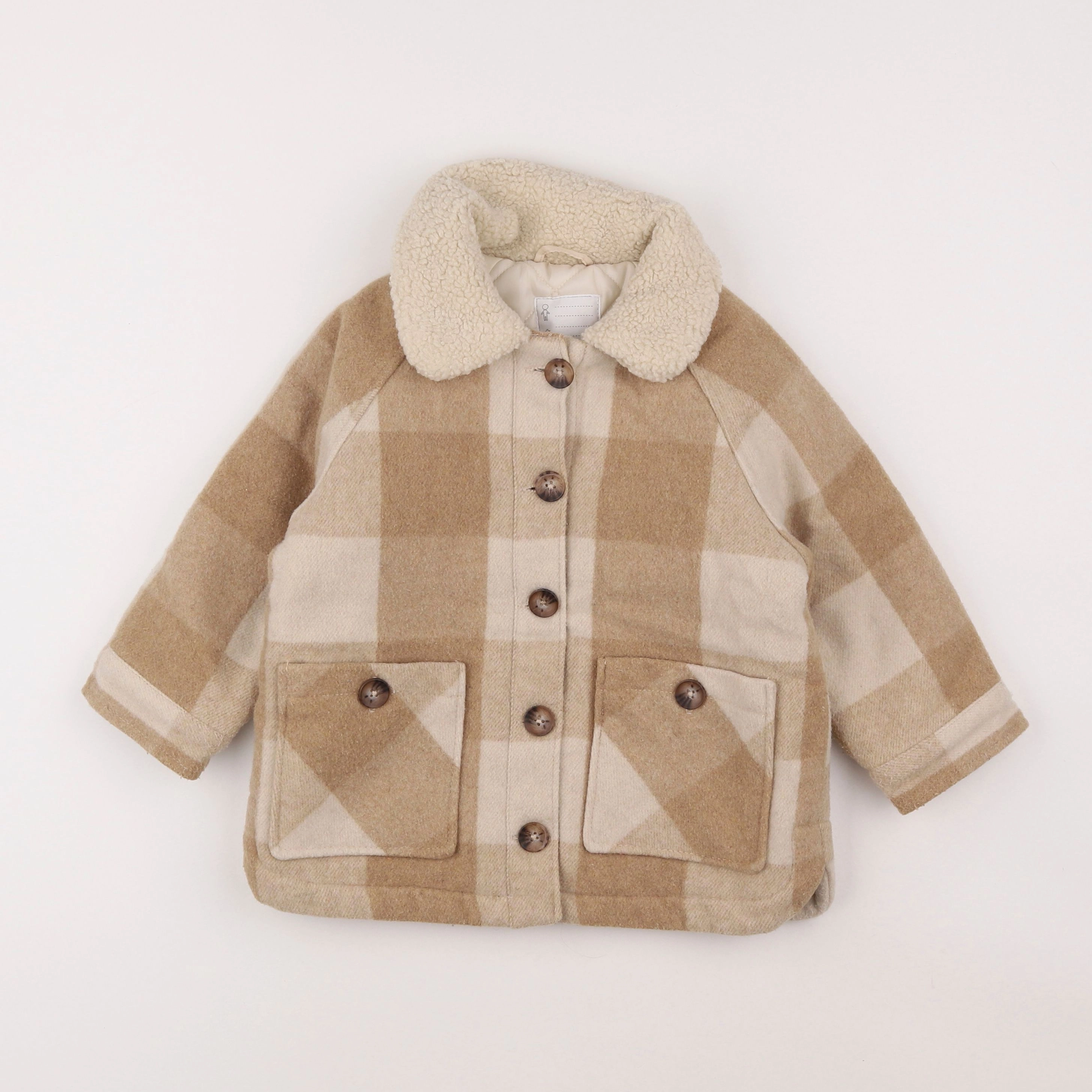 Vertbaudet - veste beige - 4 ans