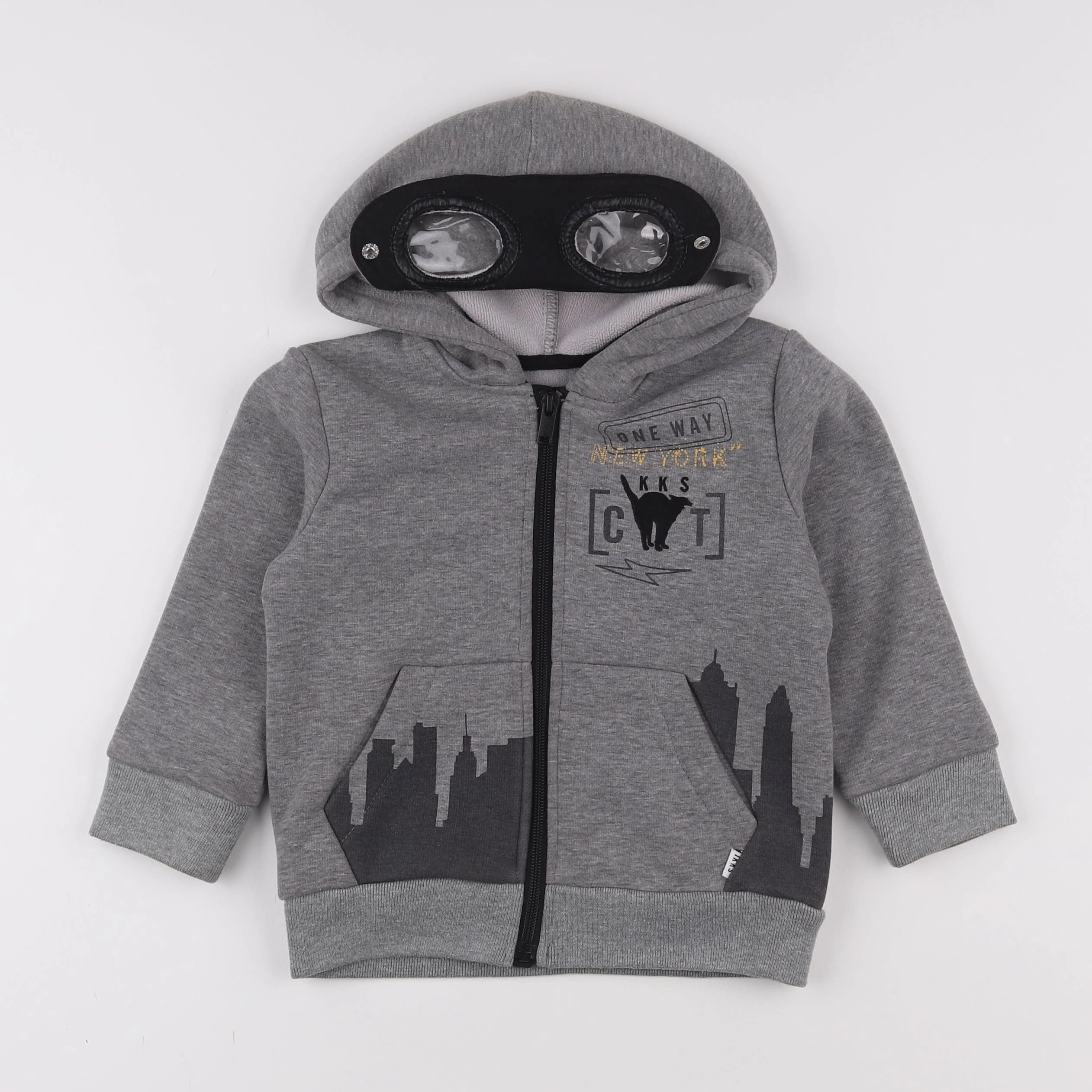 IKKS - sweat gris - 3 ans