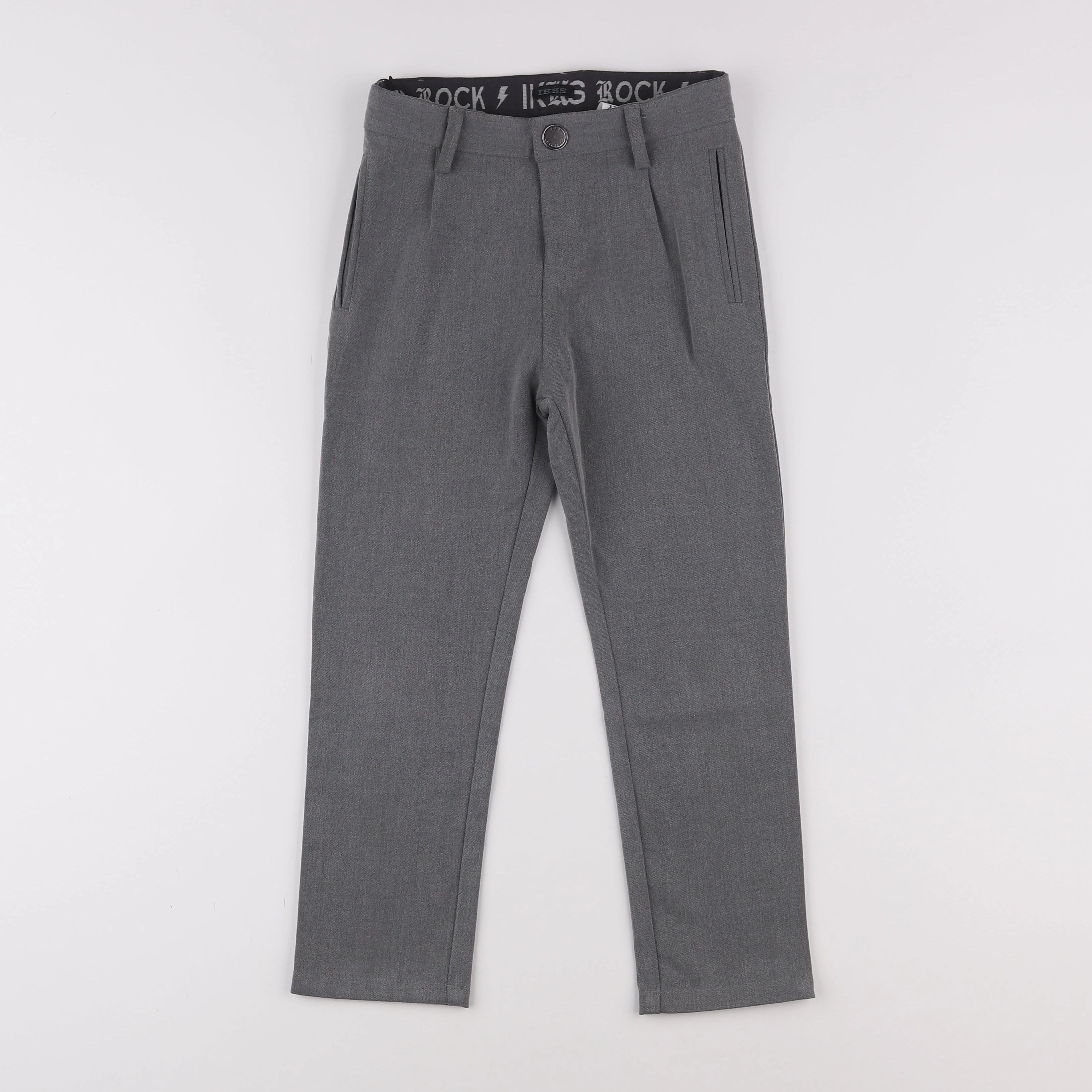 IKKS - pantalon gris - 7 ans