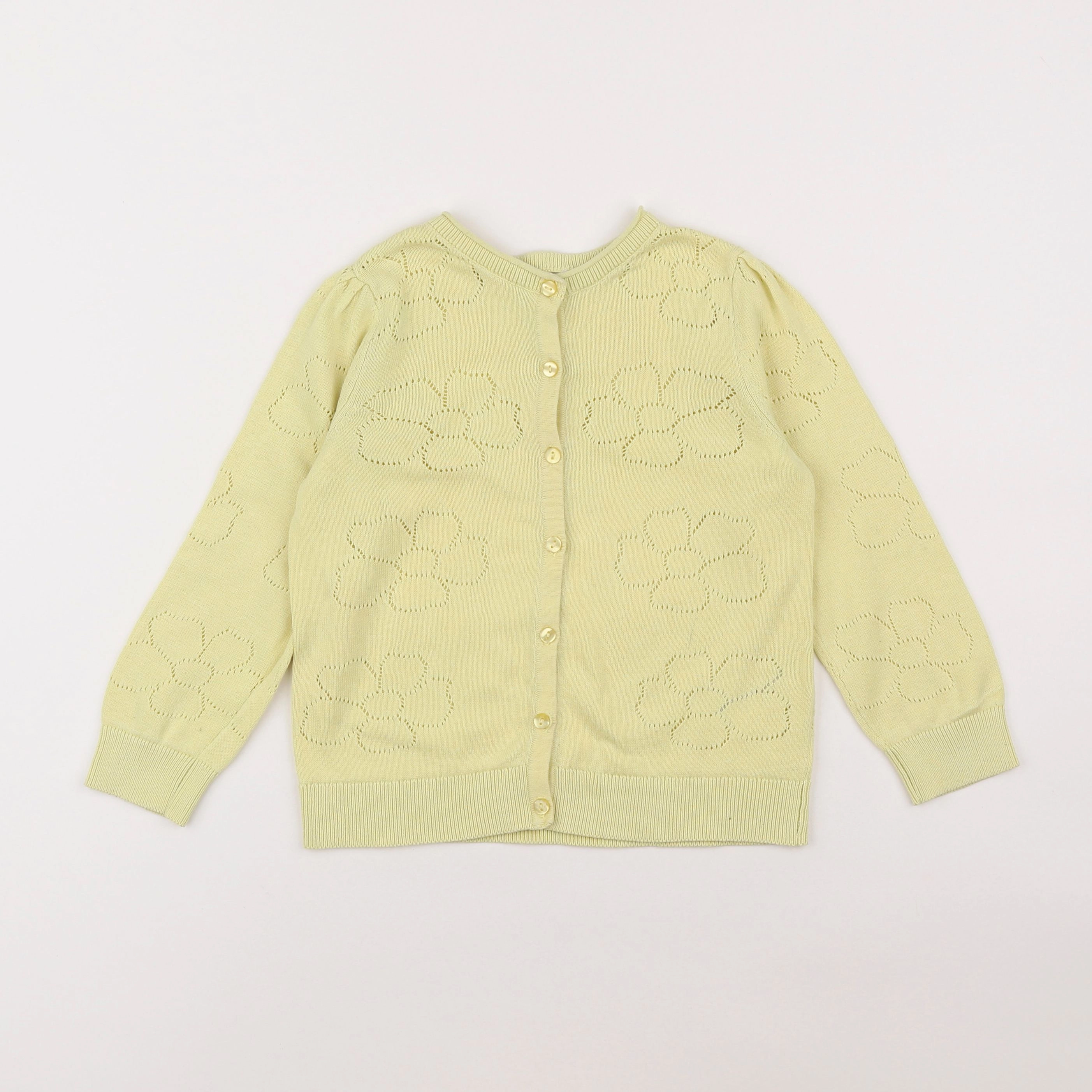 Vertbaudet - pull jaune - 6 ans