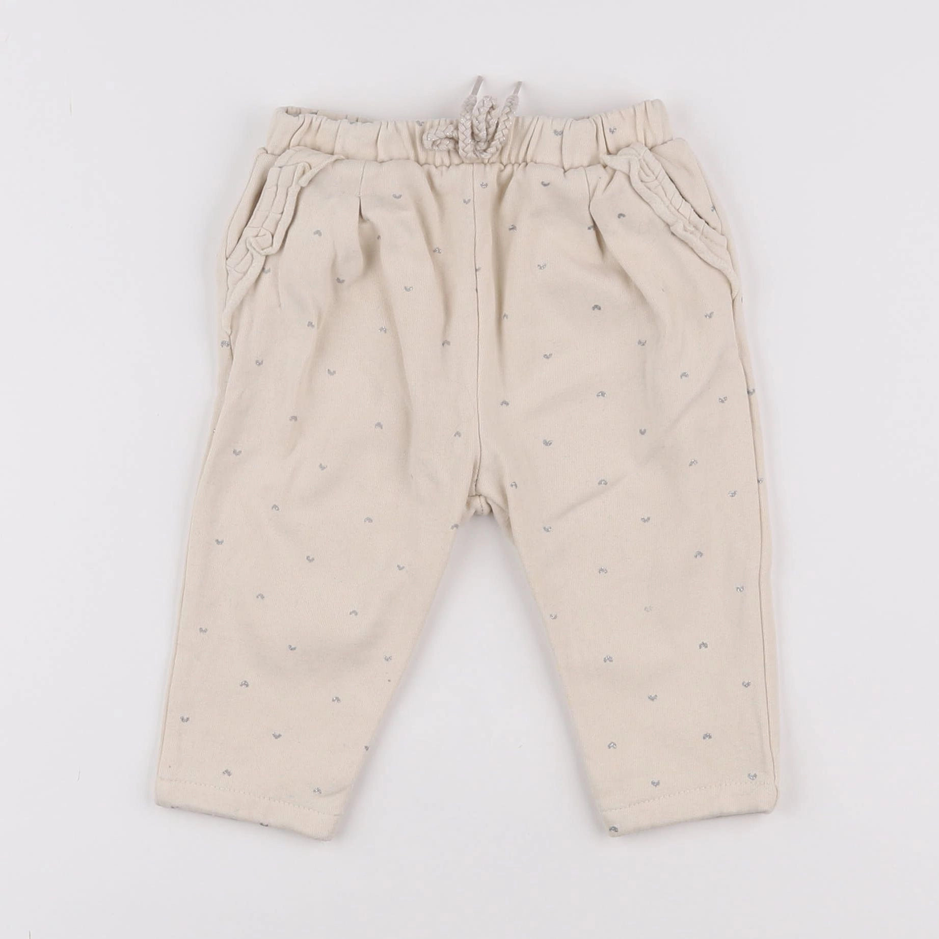 Vertbaudet - jogging beige - 12 mois