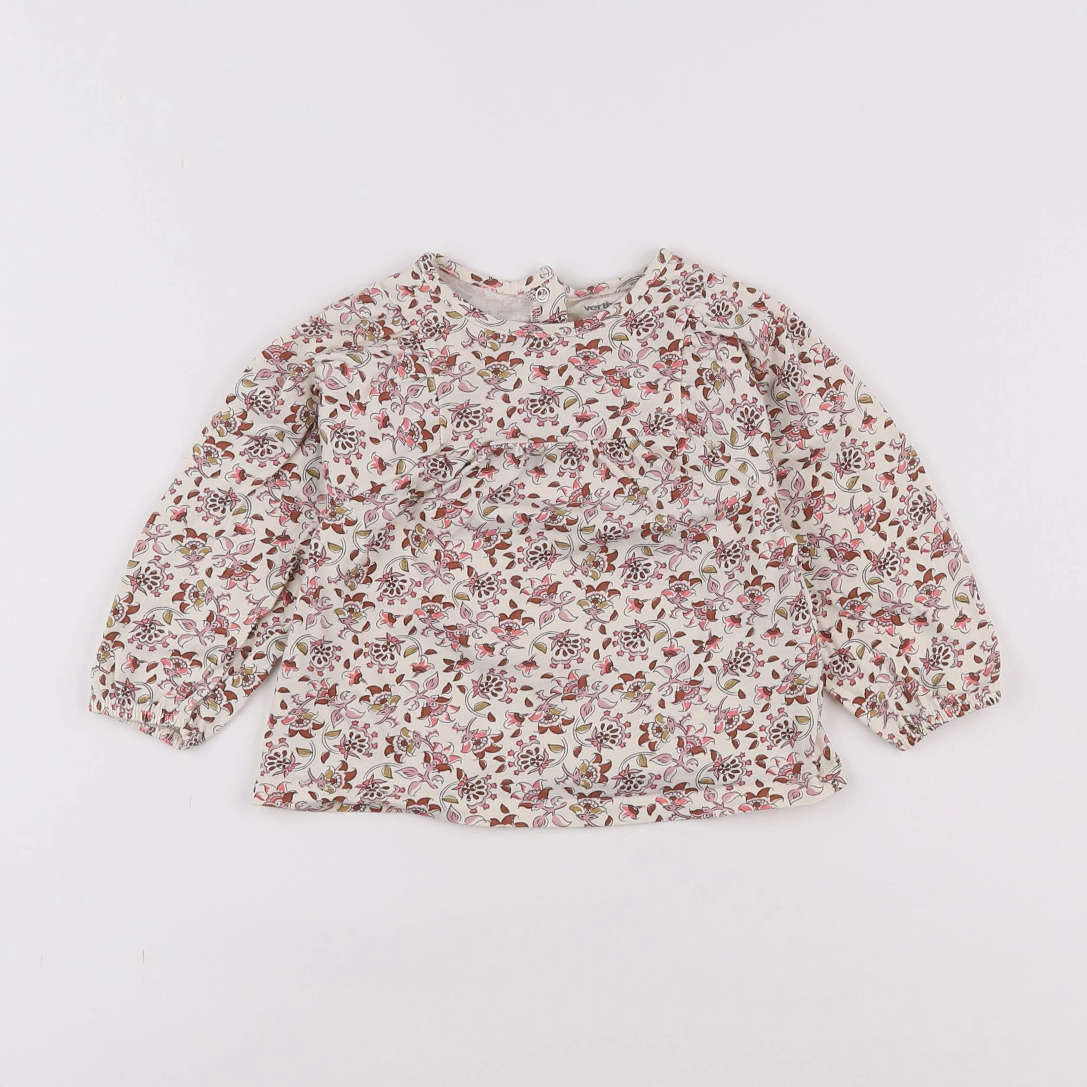 Vertbaudet - tee-shirt multicolore - 12 mois