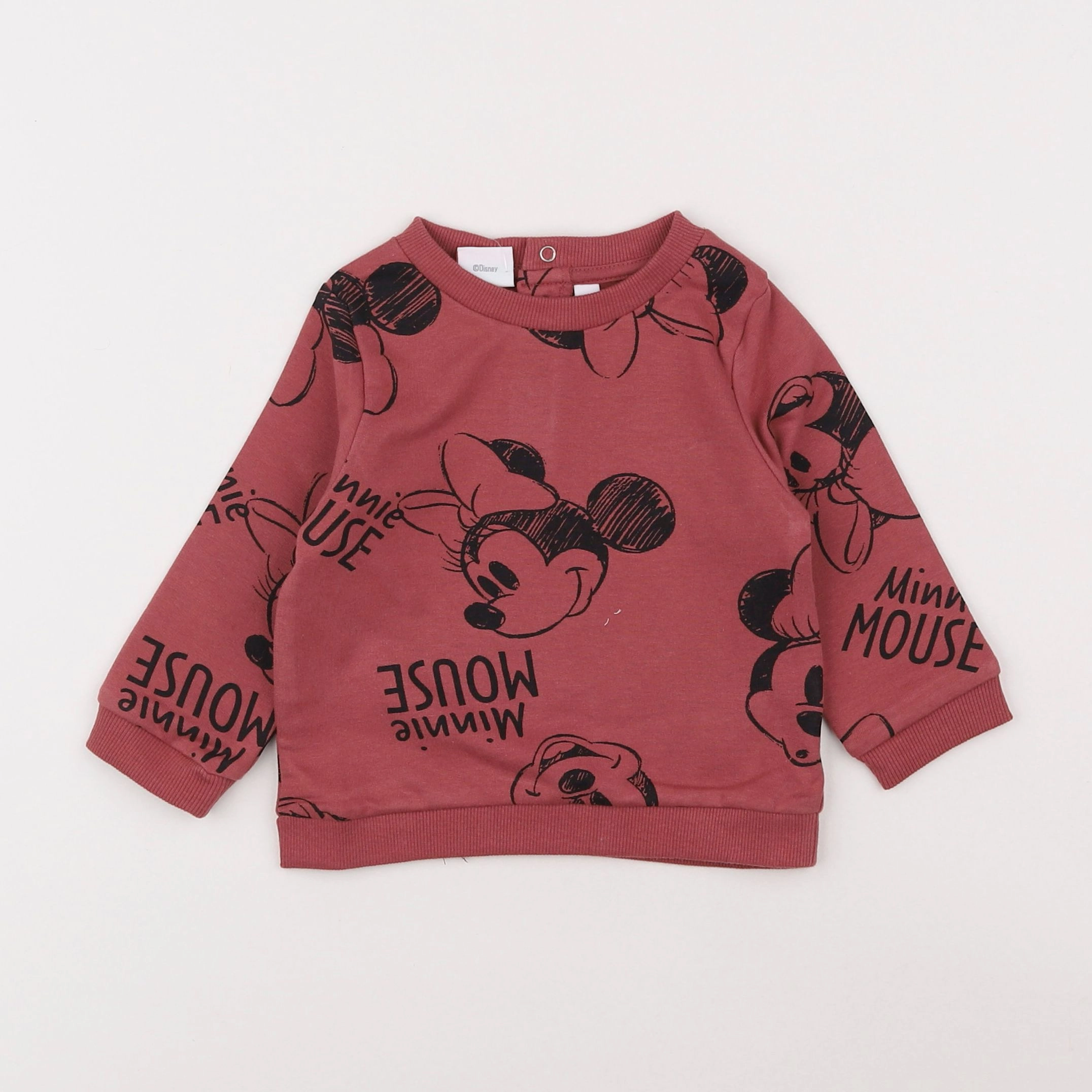 Vertbaudet - sweat rose - 9 mois