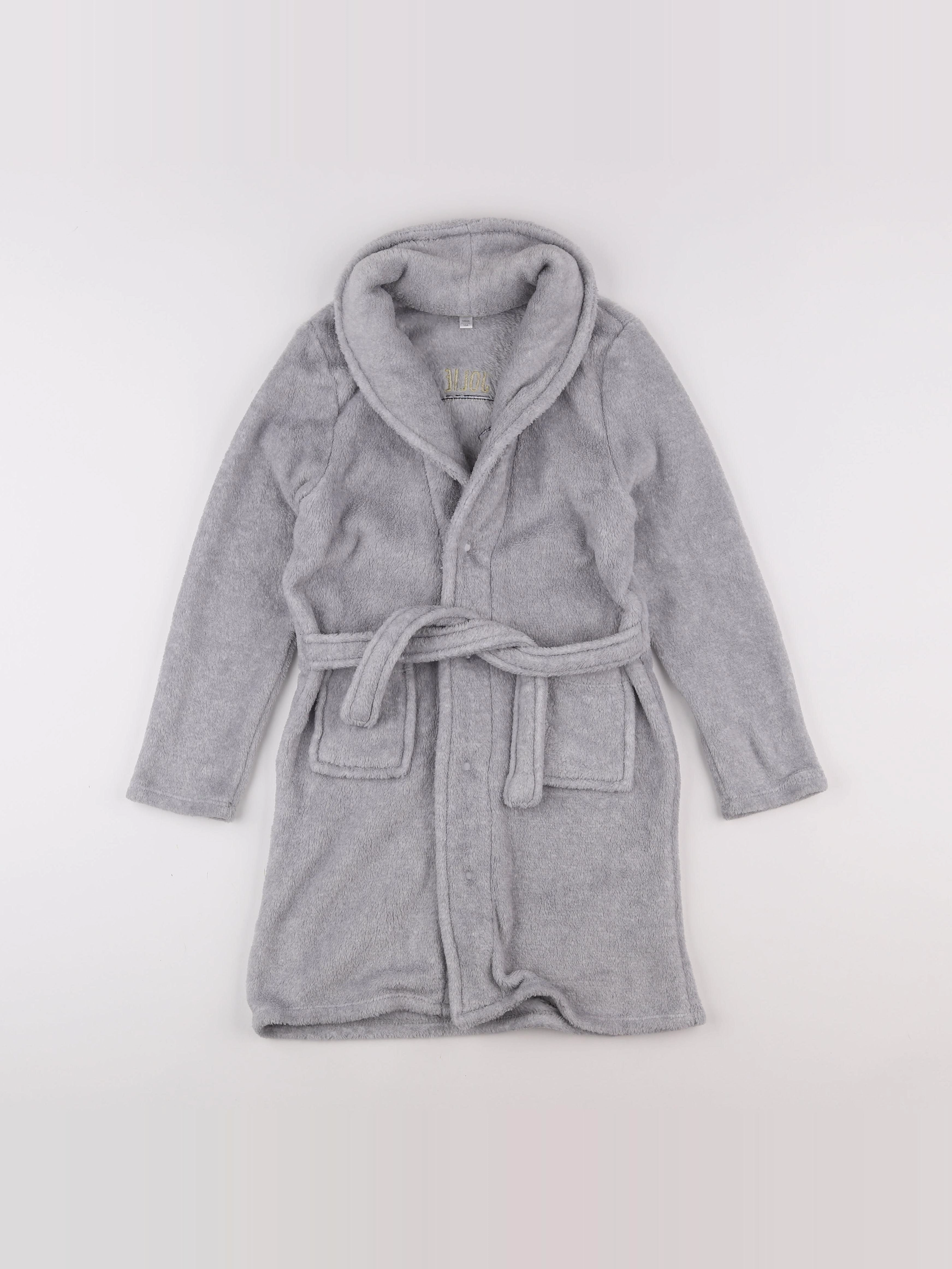 Vertbaudet - peignoir gris - 10 ans