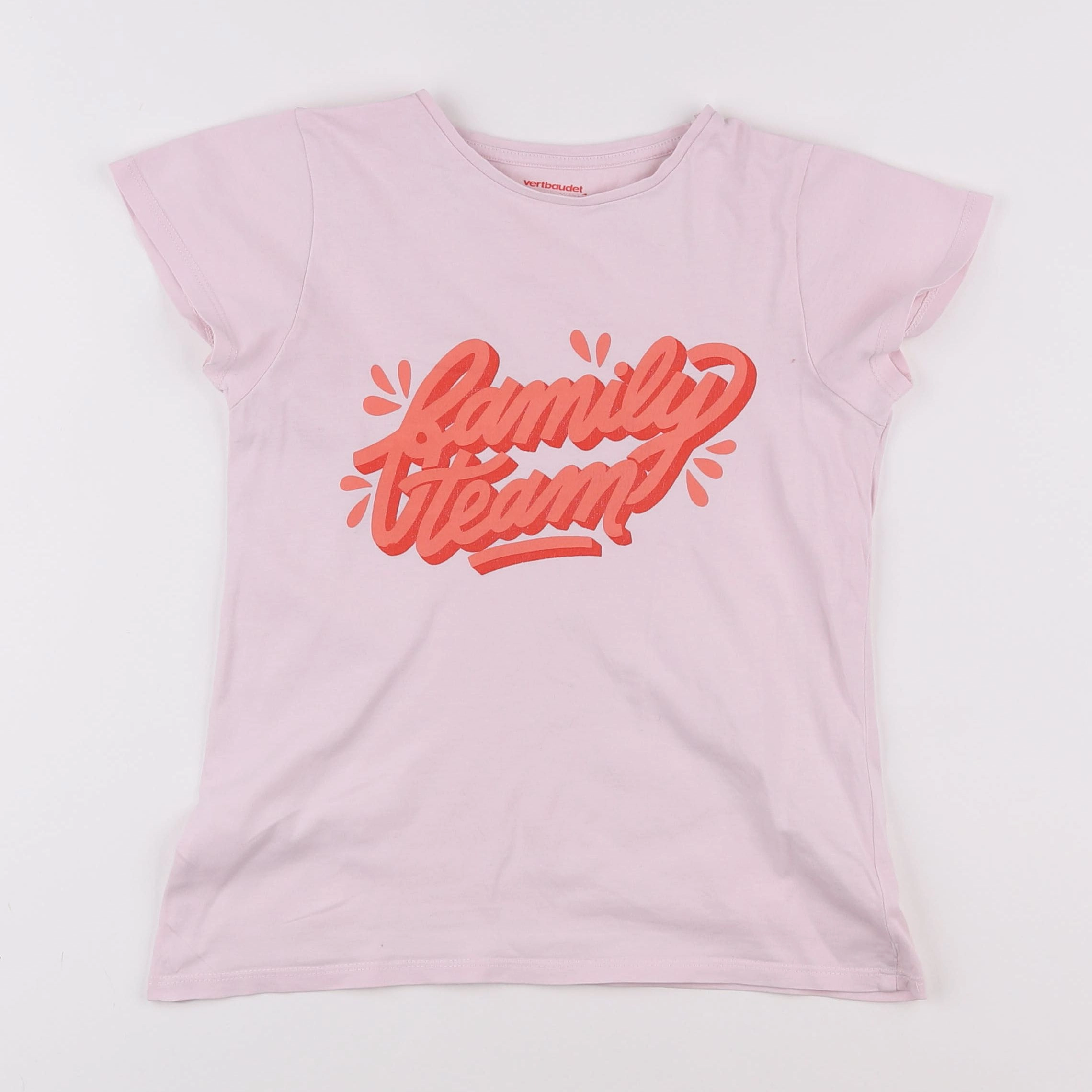 Vertbaudet - tee-shirt rose - 10 ans