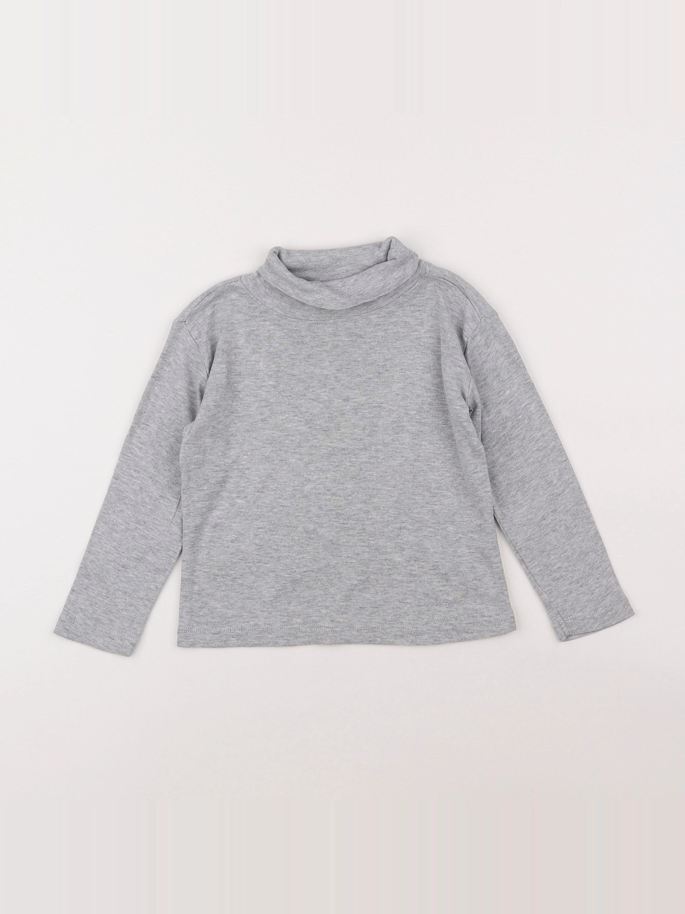Vertbaudet - sous-pull gris - 4 ans