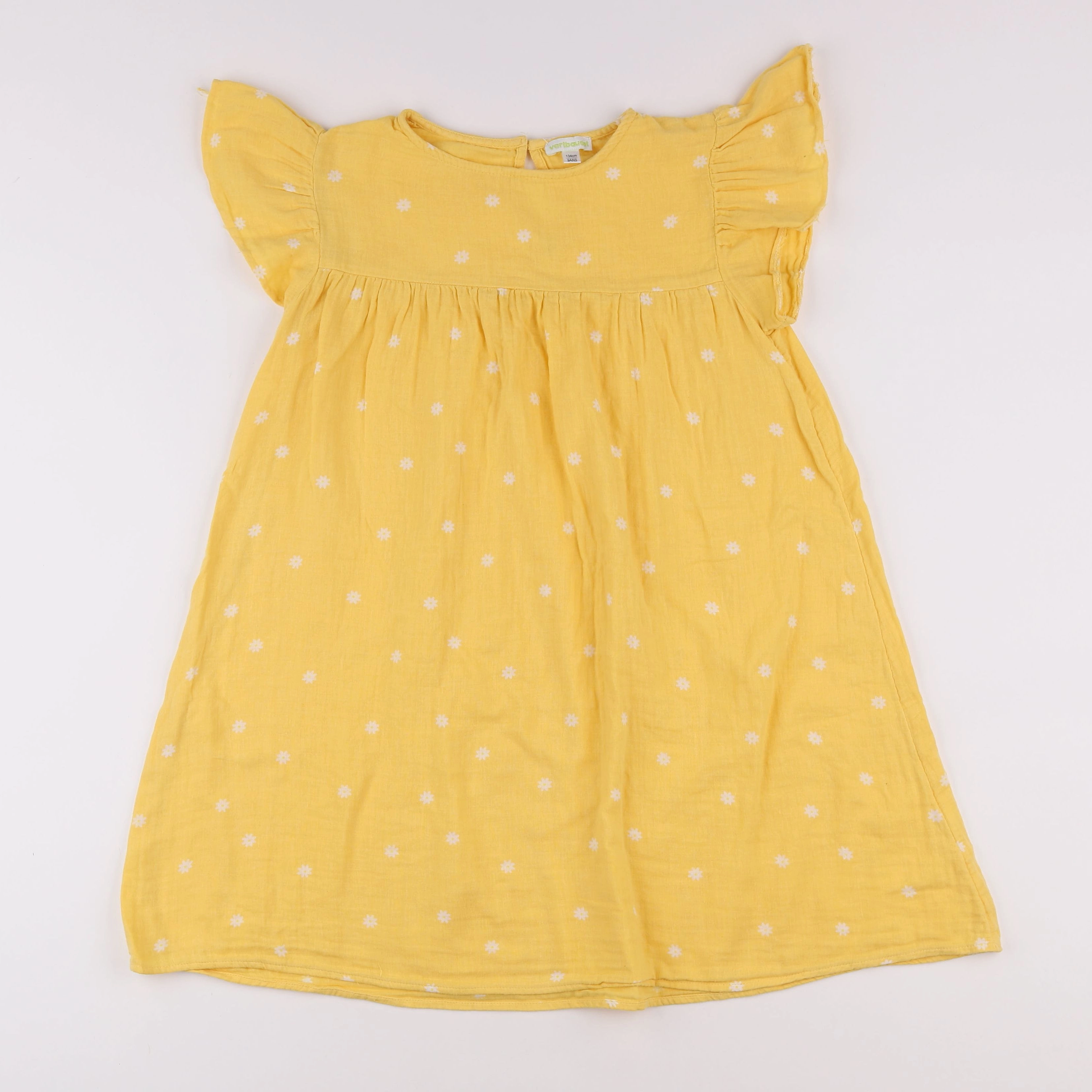 Vertbaudet - robe jaune - 9 ans