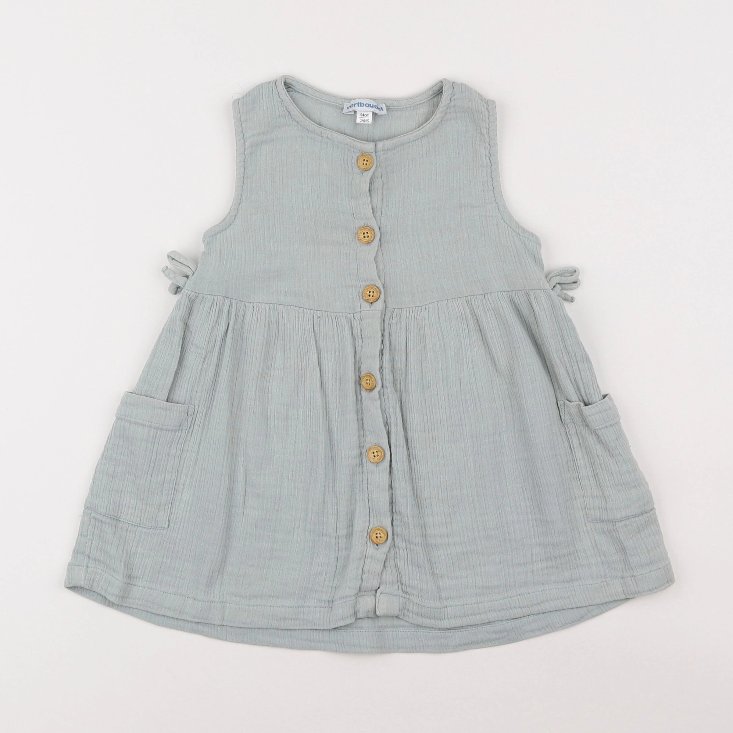 Vertbaudet - robe vert - 3 ans