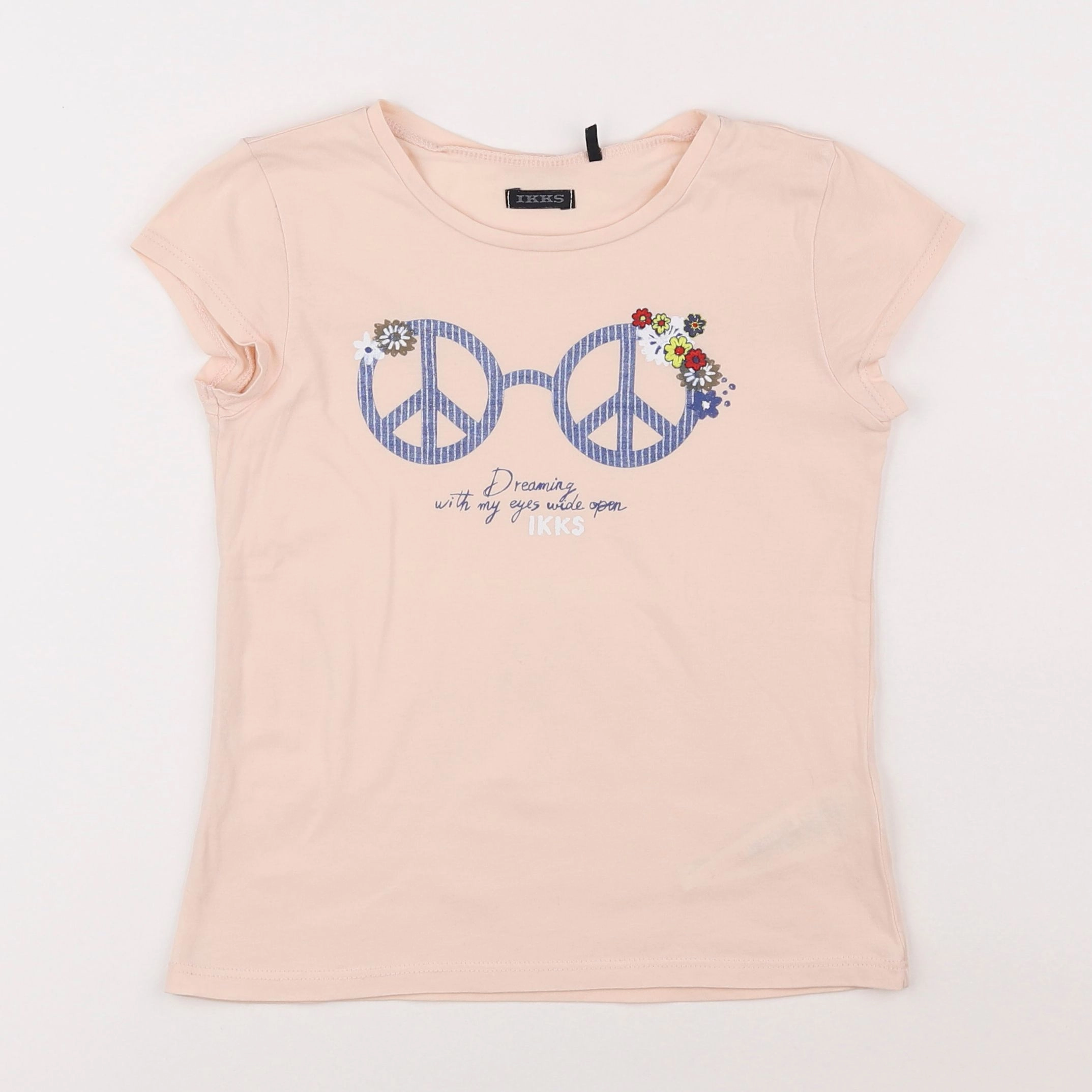 IKKS - tee-shirt rose - 8 ans