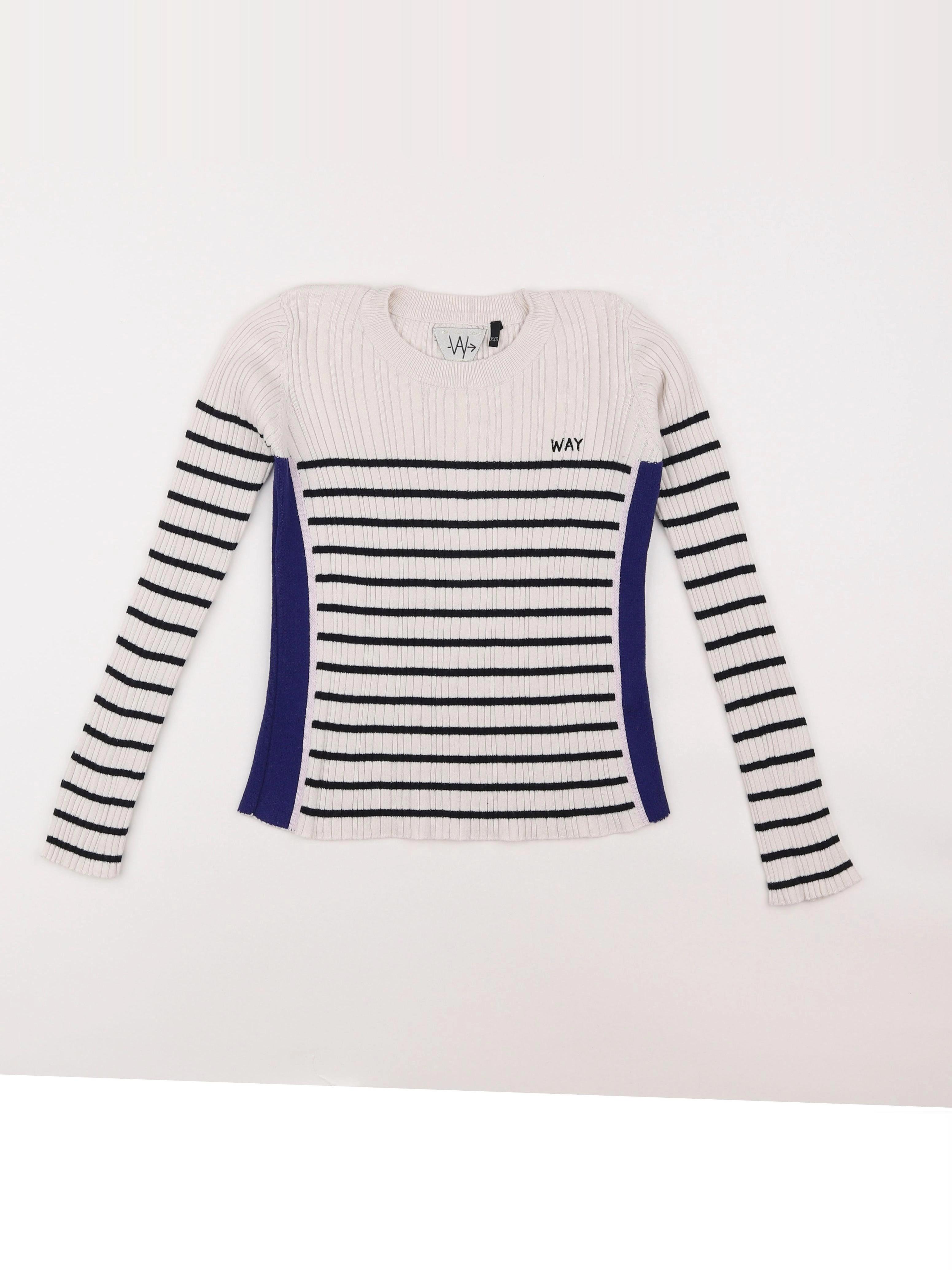 IKKS - pull blanc - 10 ans