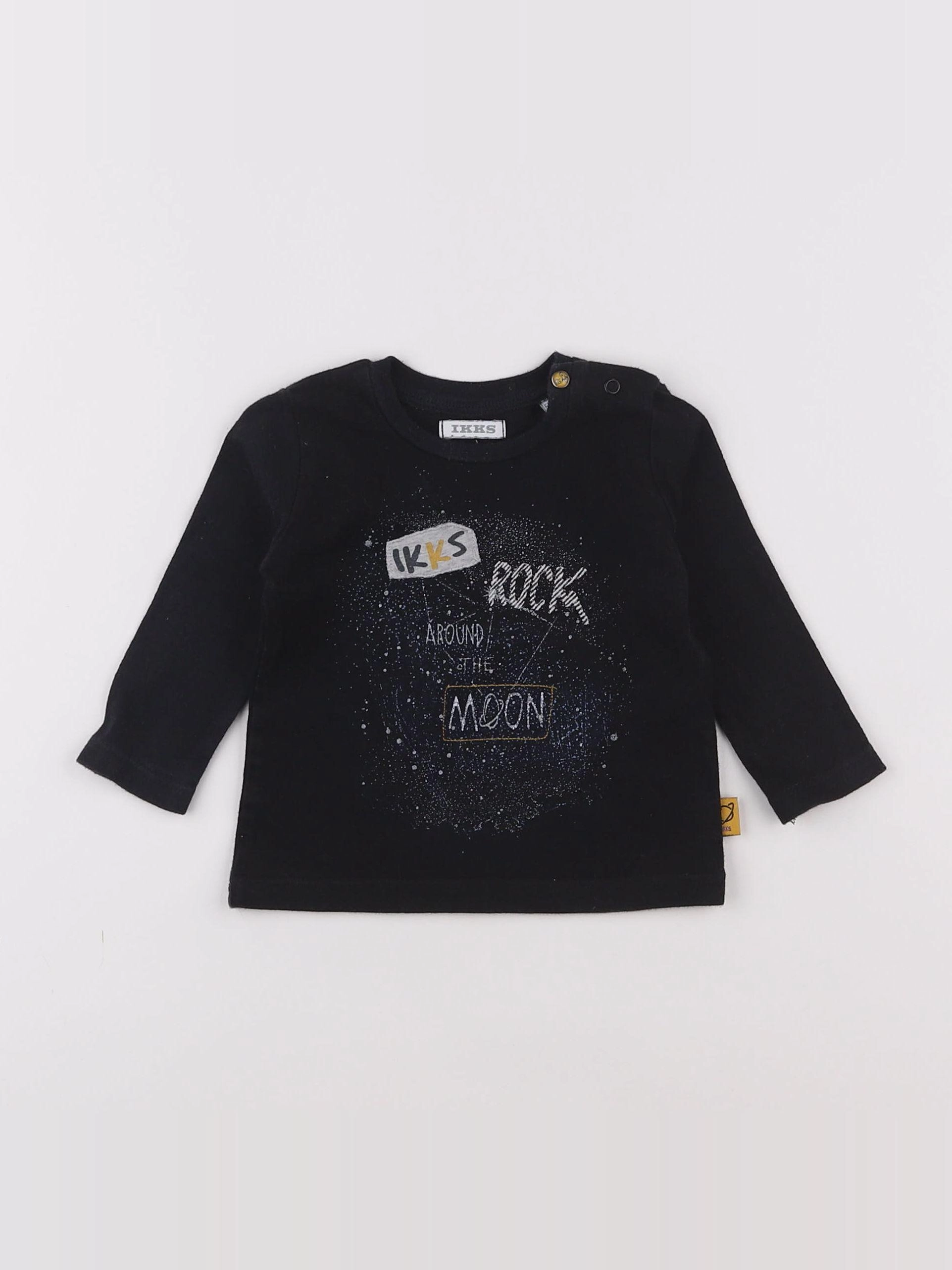 IKKS - tee-shirt noir - 6 mois
