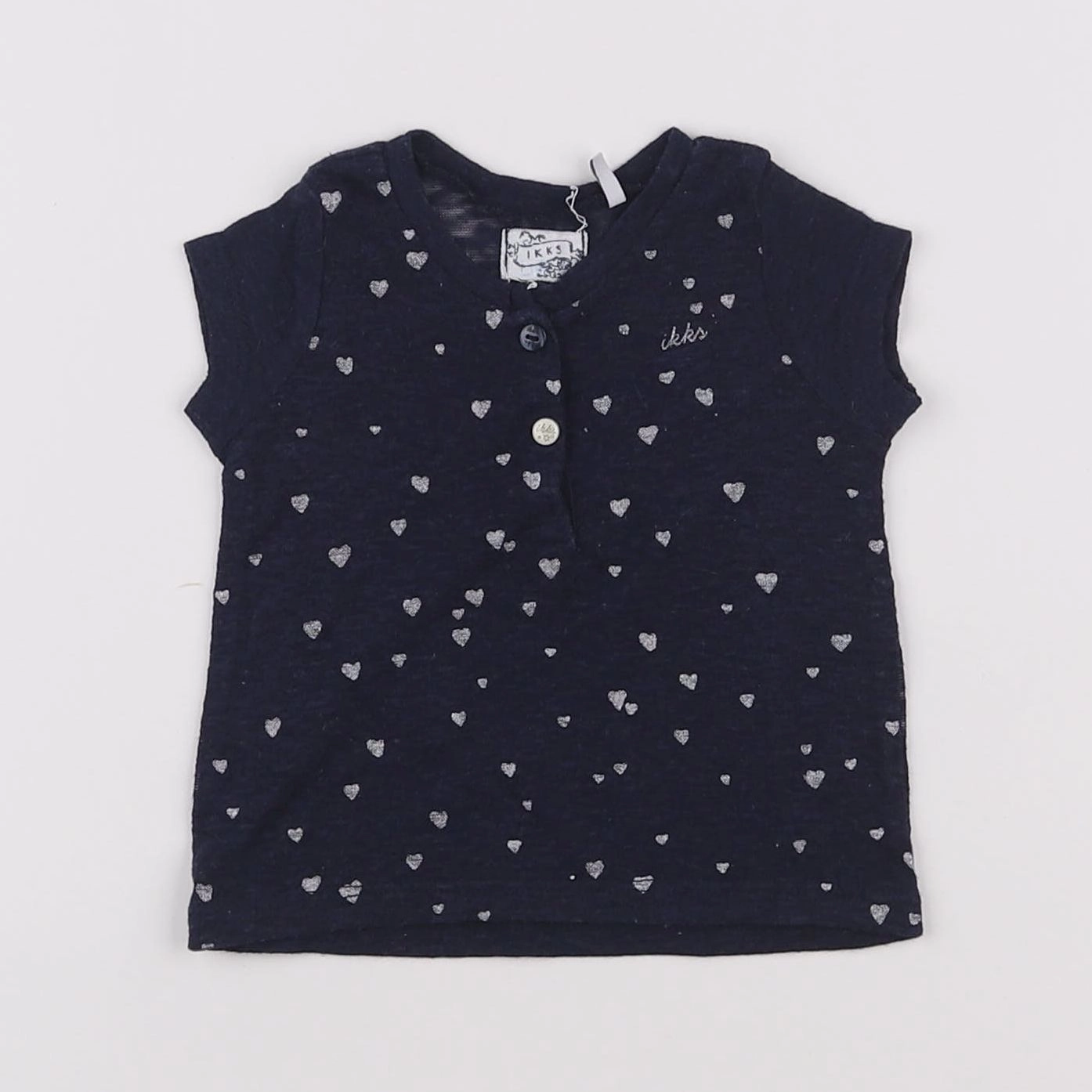 IKKS - tee-shirt bleu - 3 mois
