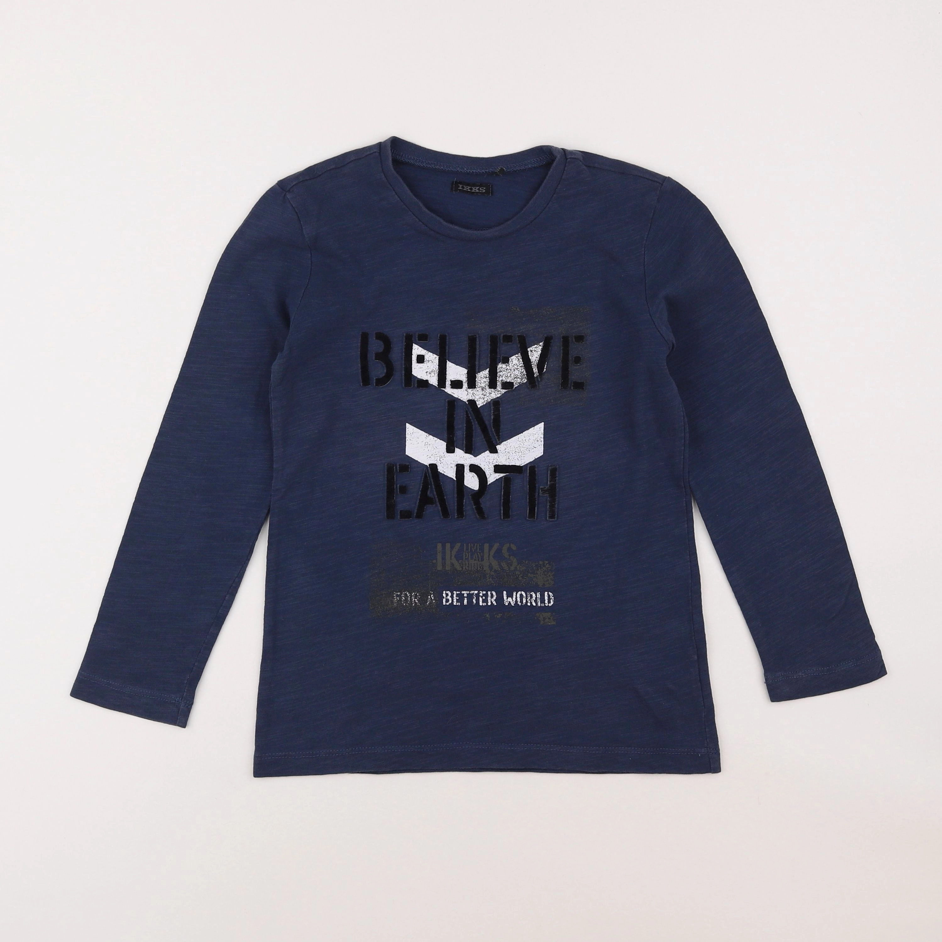 IKKS - tee-shirt bleu - 8 ans