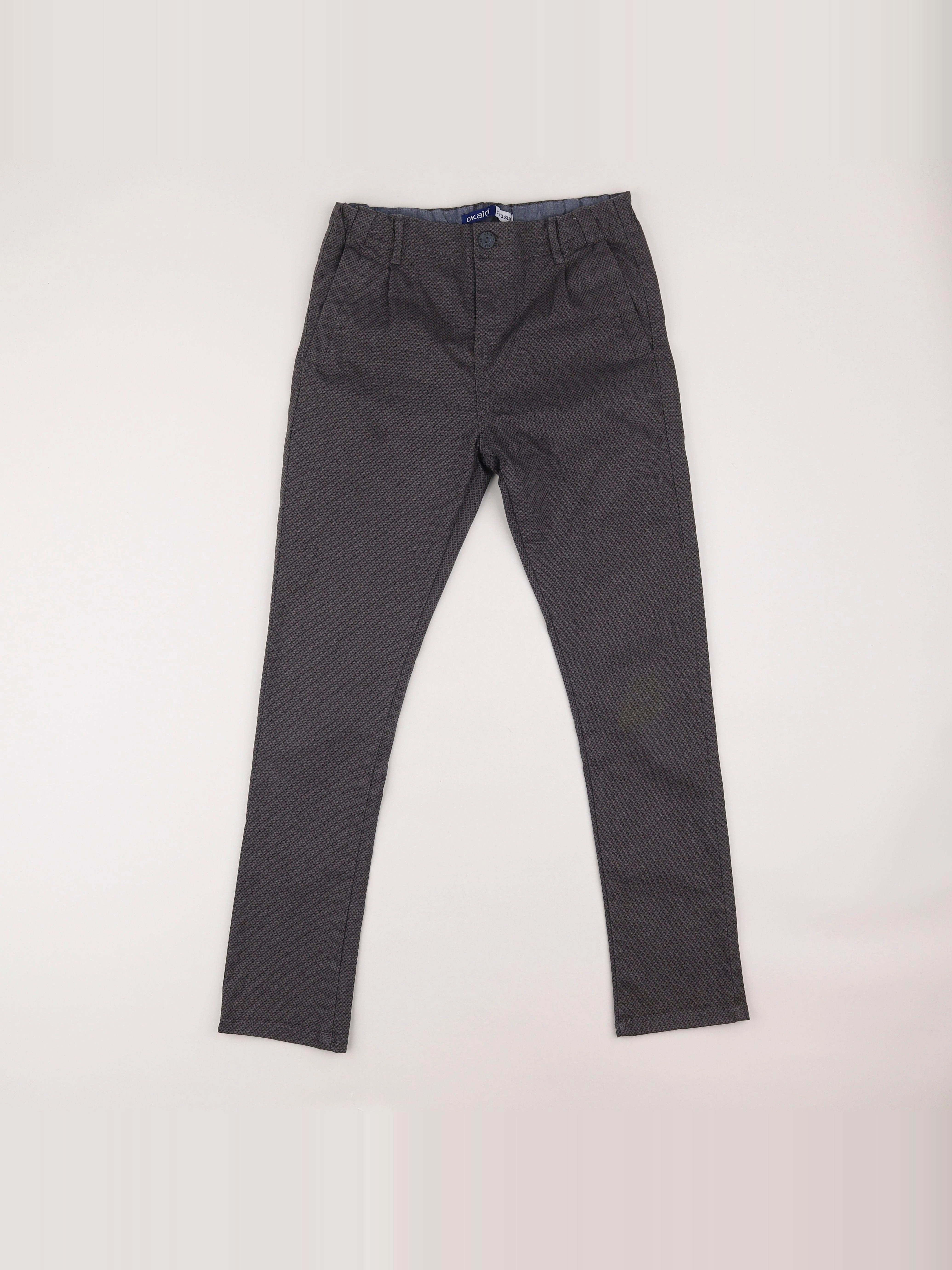 Okaidi - pantalon gris - 12 ans
