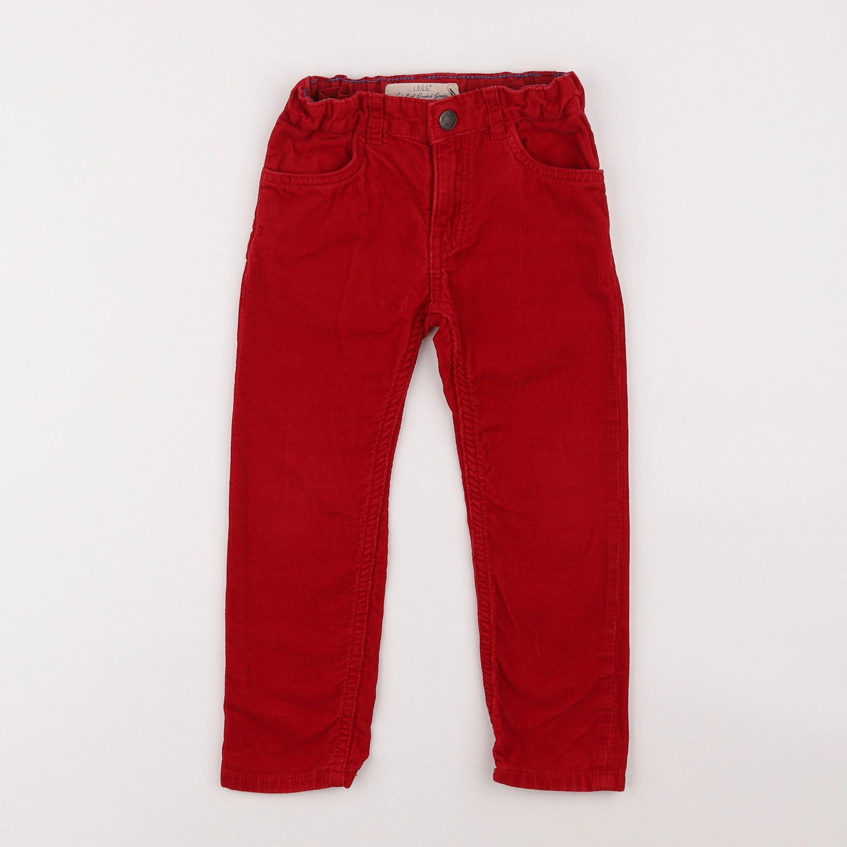 H&M - pantalon rouge - 4 ans