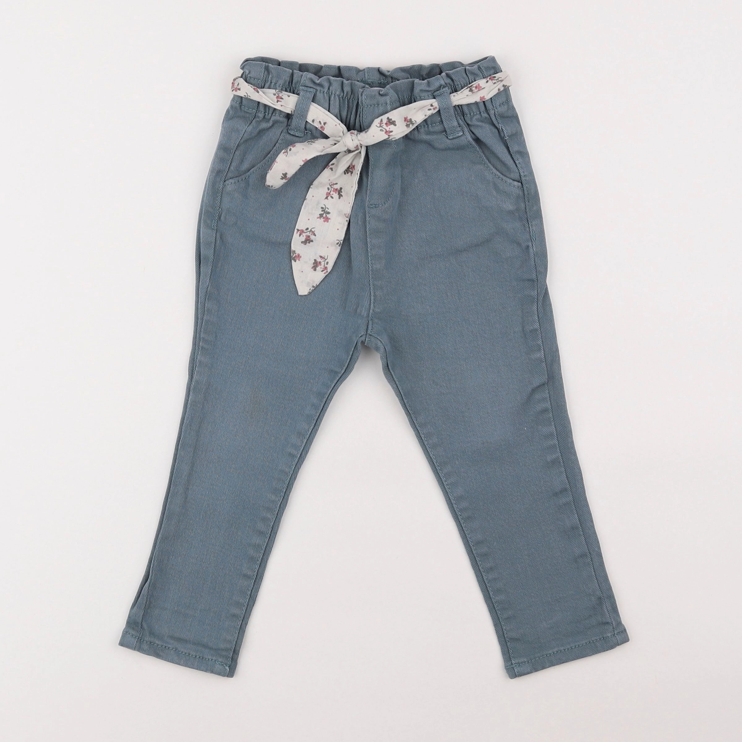 Vertbaudet - pantalon bleu - 2 ans