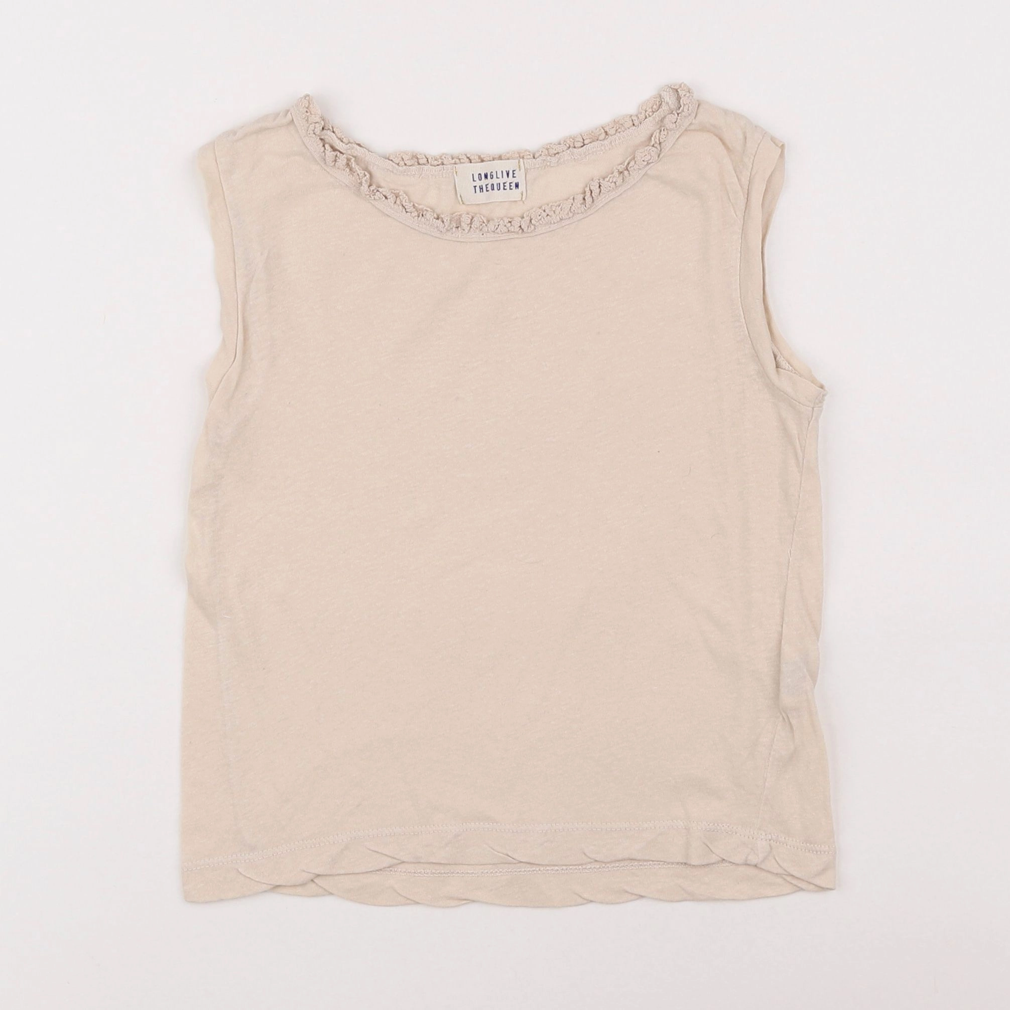 Longlivethequeen - tee-shirt beige - 8 ans