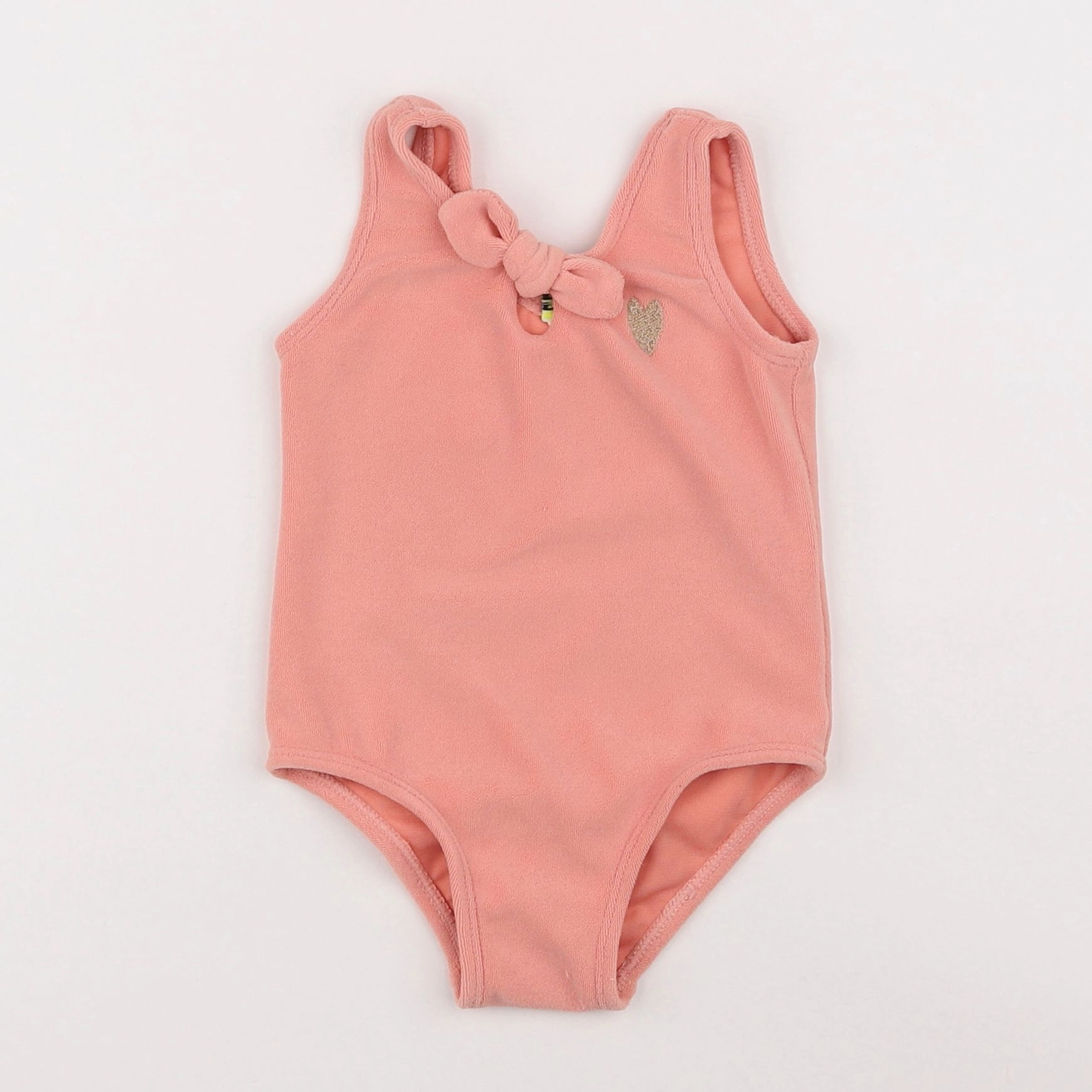 Tape à l'oeil - maillot de bain éponge rose, orange - 18 mois