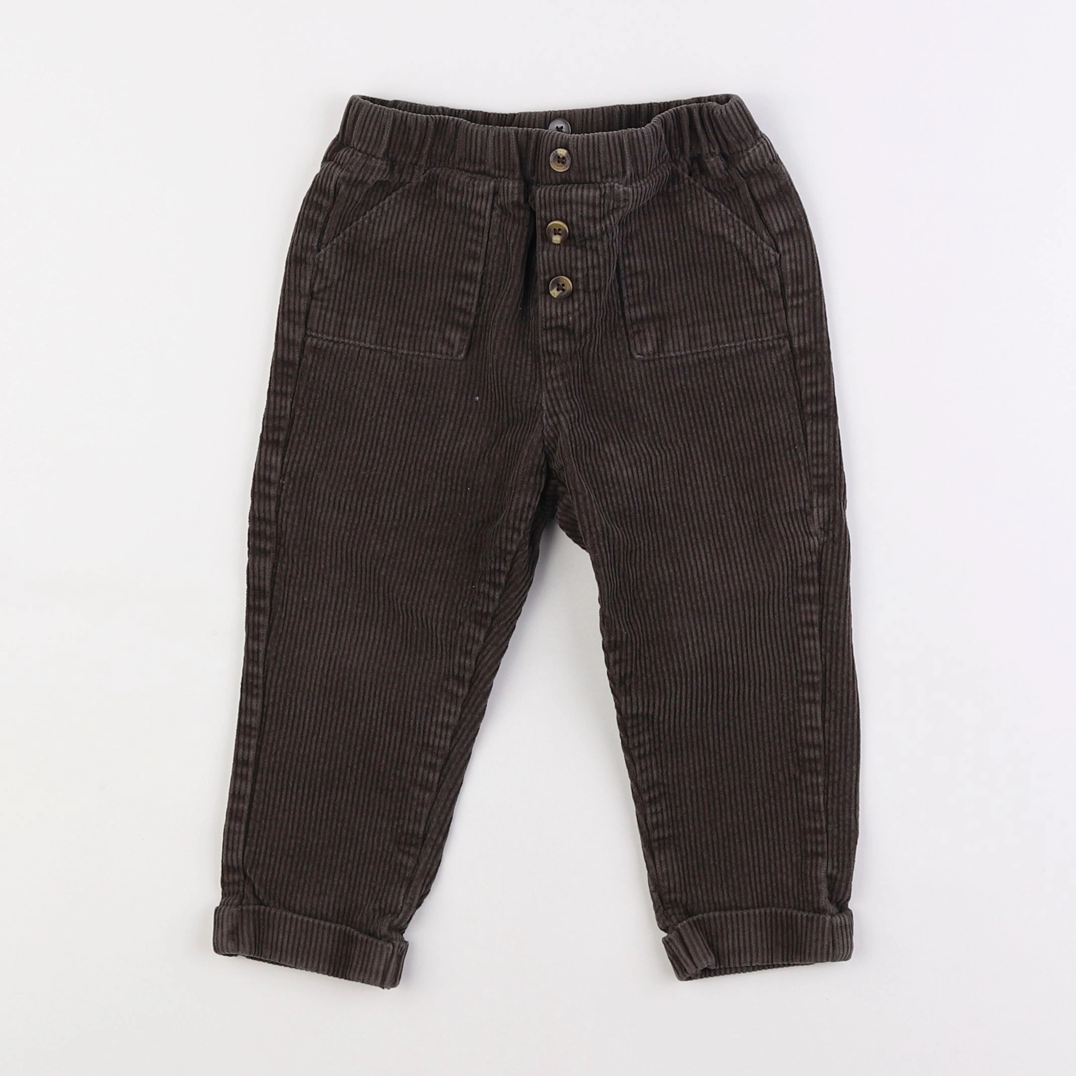 Vertbaudet - pantalon marron - 3 ans