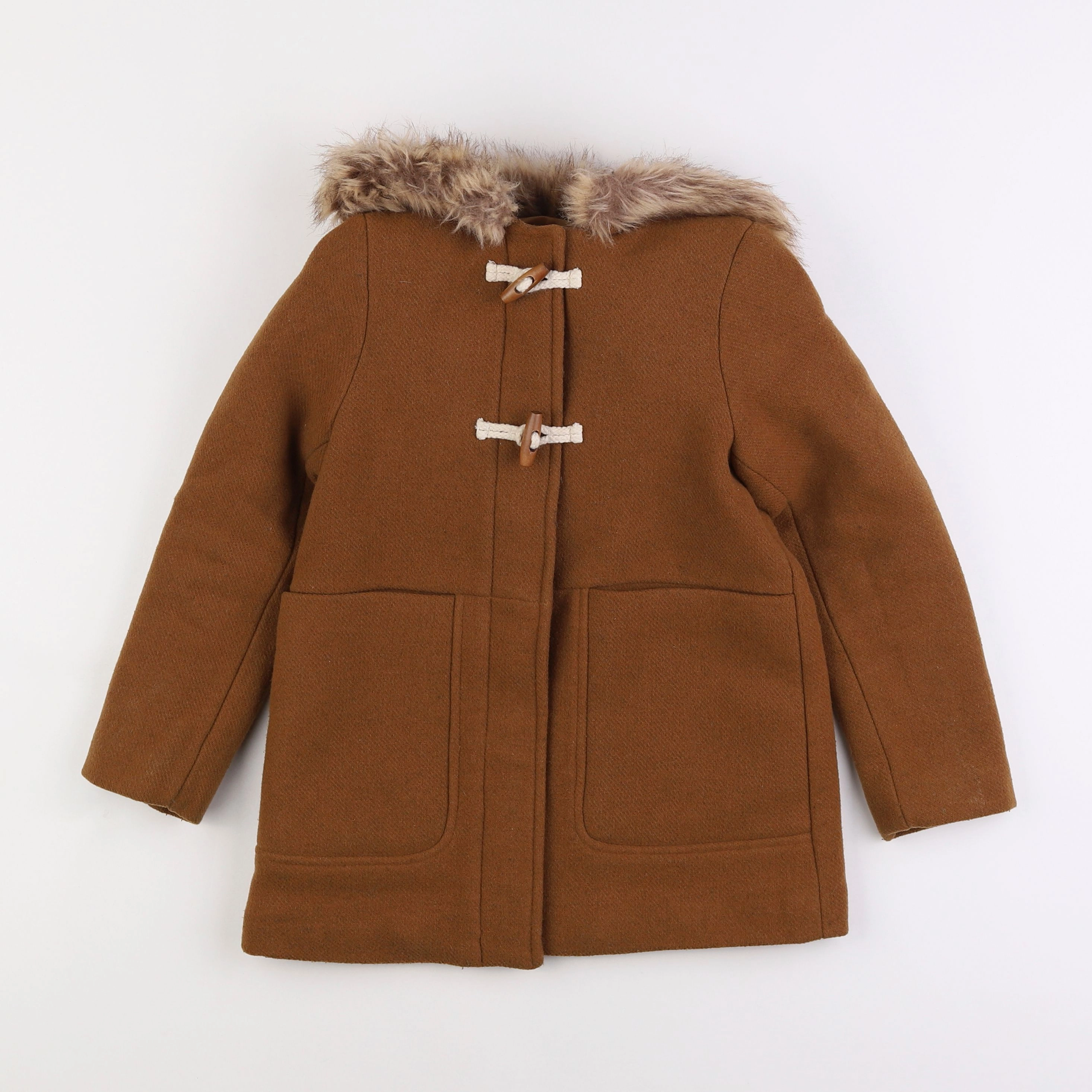 Vertbaudet - manteau marron - 8 ans