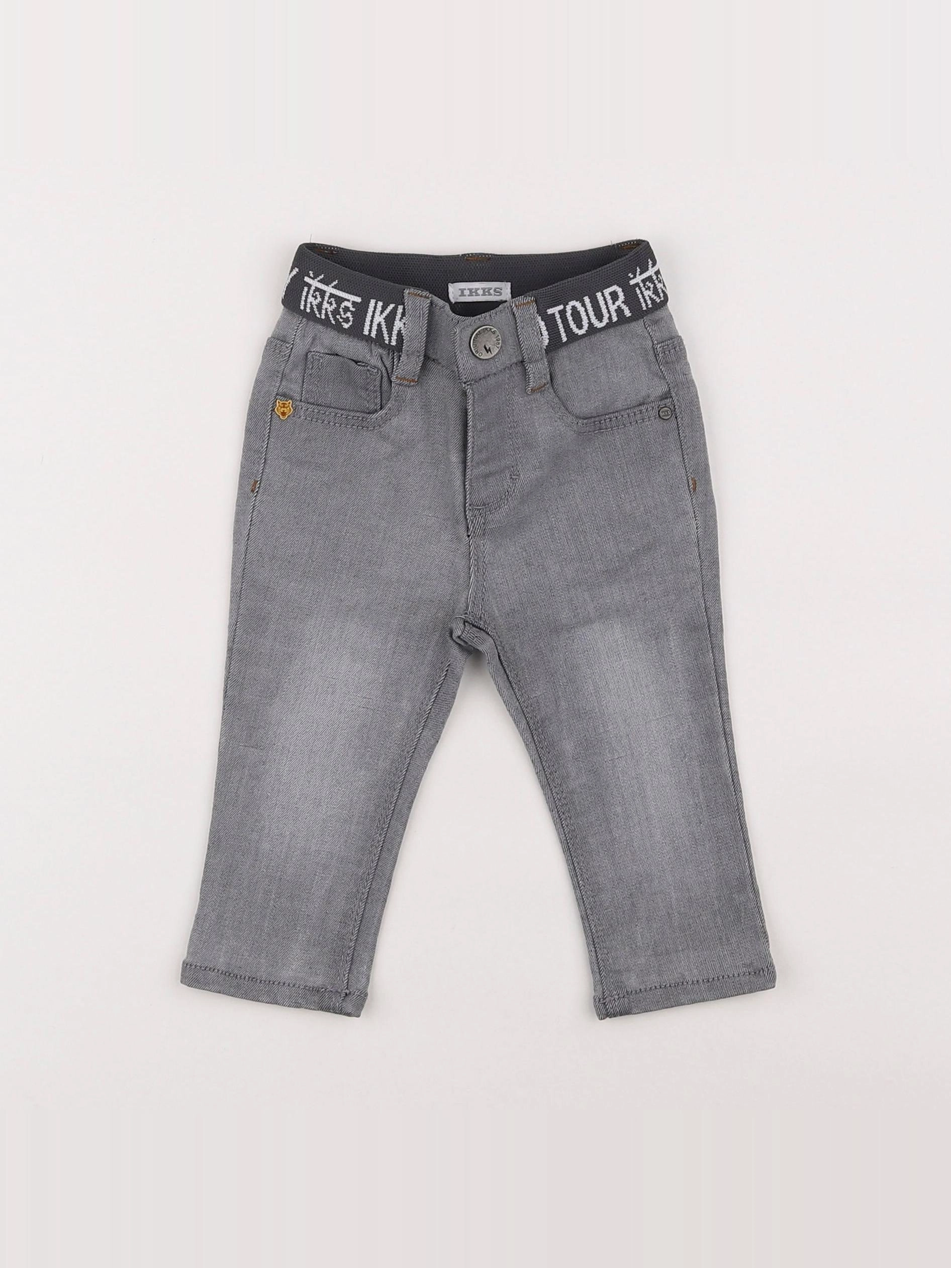 IKKS - jean gris - 6 mois