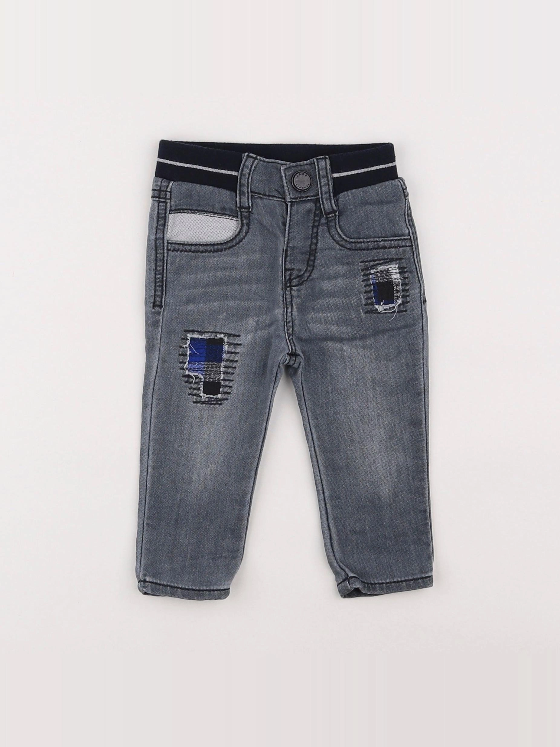 IKKS - jean gris - 6 mois