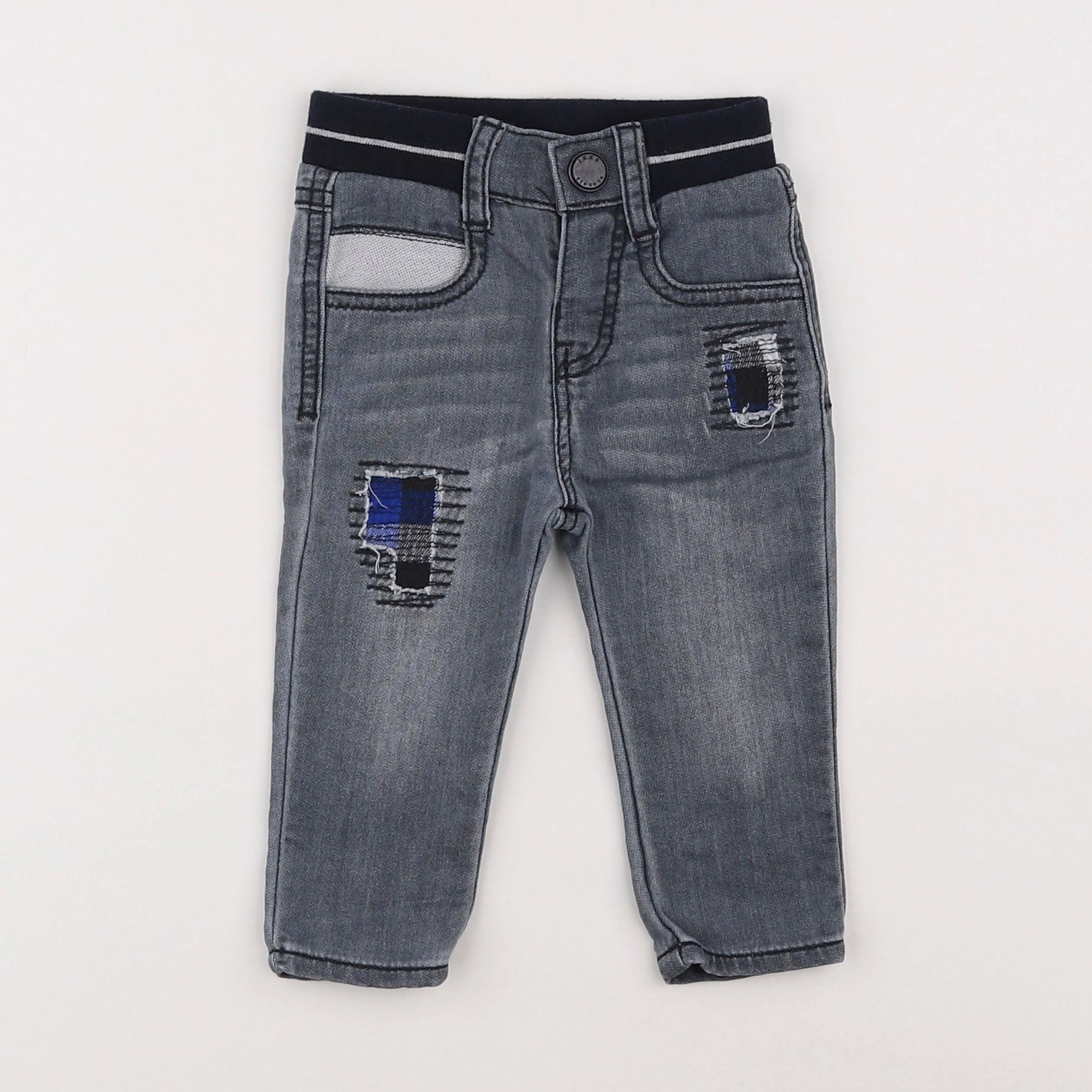 IKKS - jean gris - 6 mois