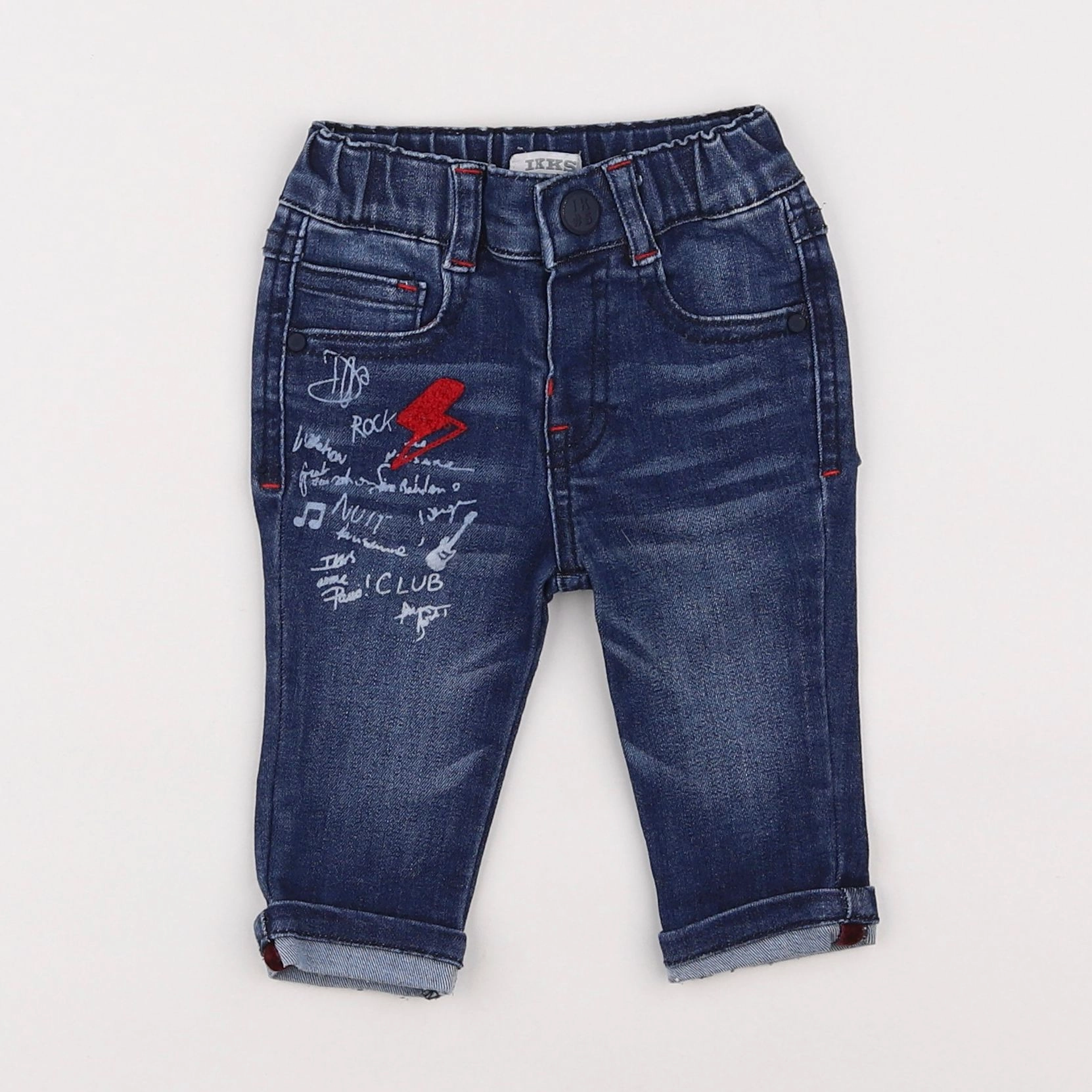 IKKS - jean bleu - 3 mois