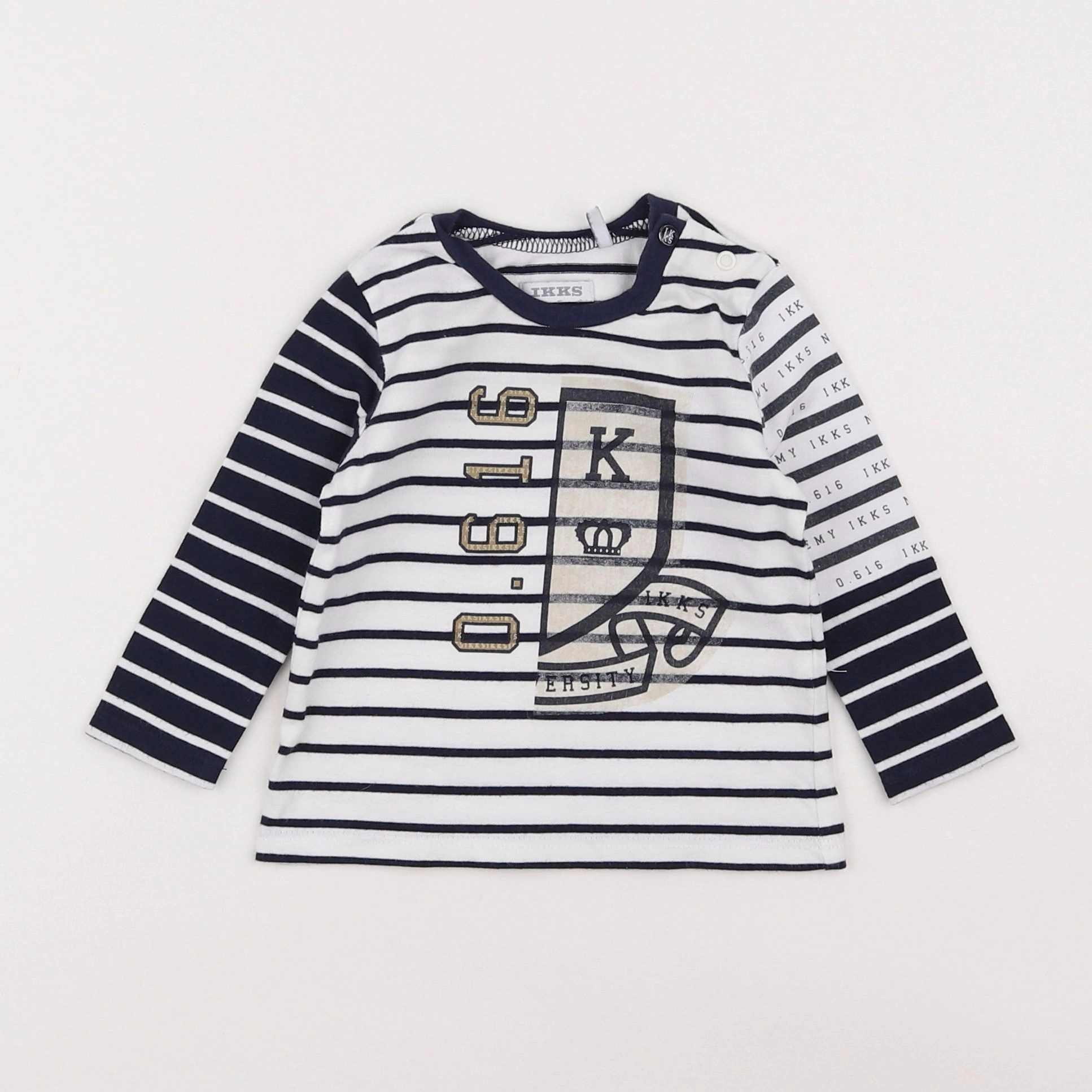 IKKS - tee-shirt bleu - 6 mois