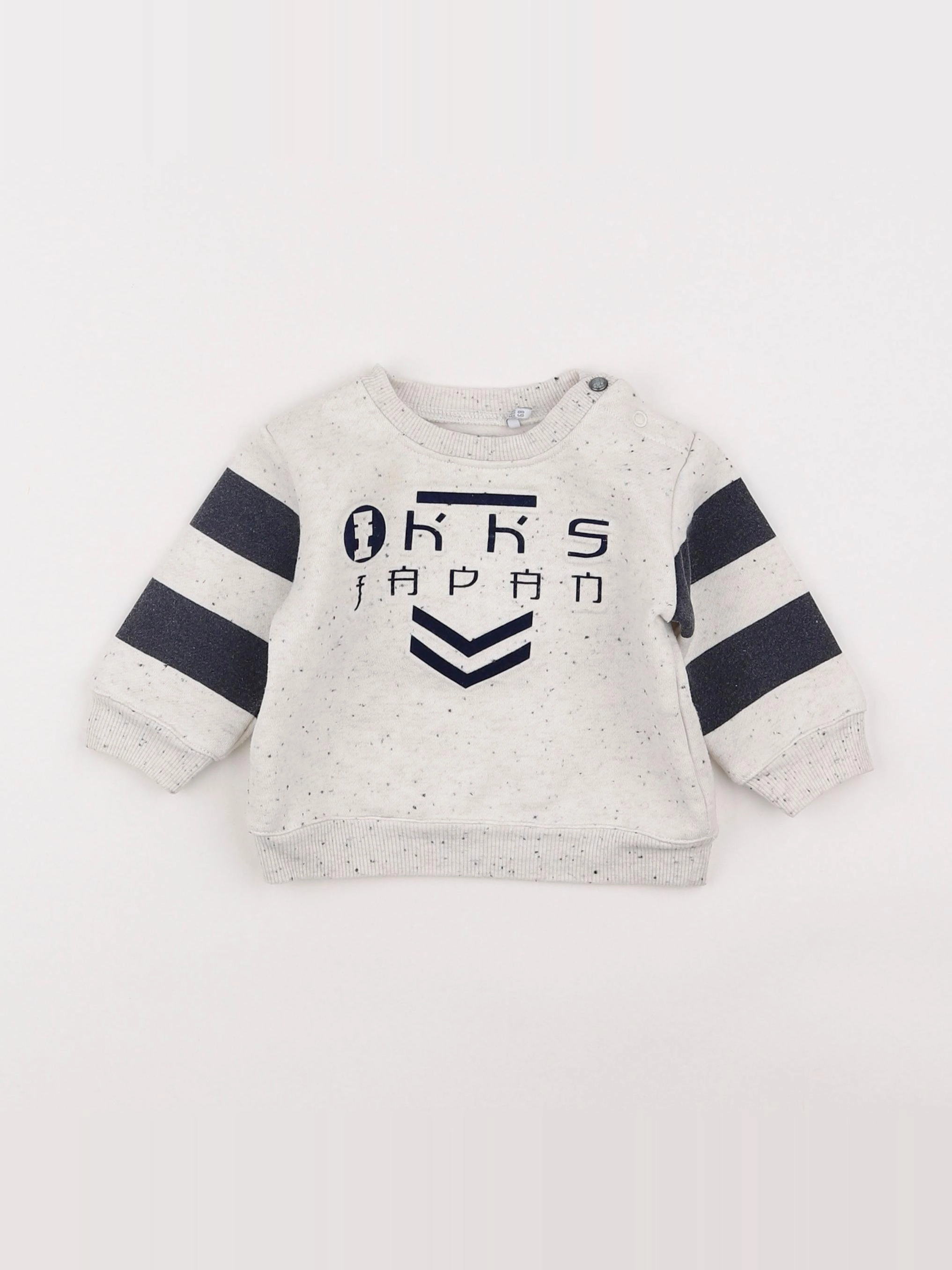 IKKS - sweat gris - 6 mois