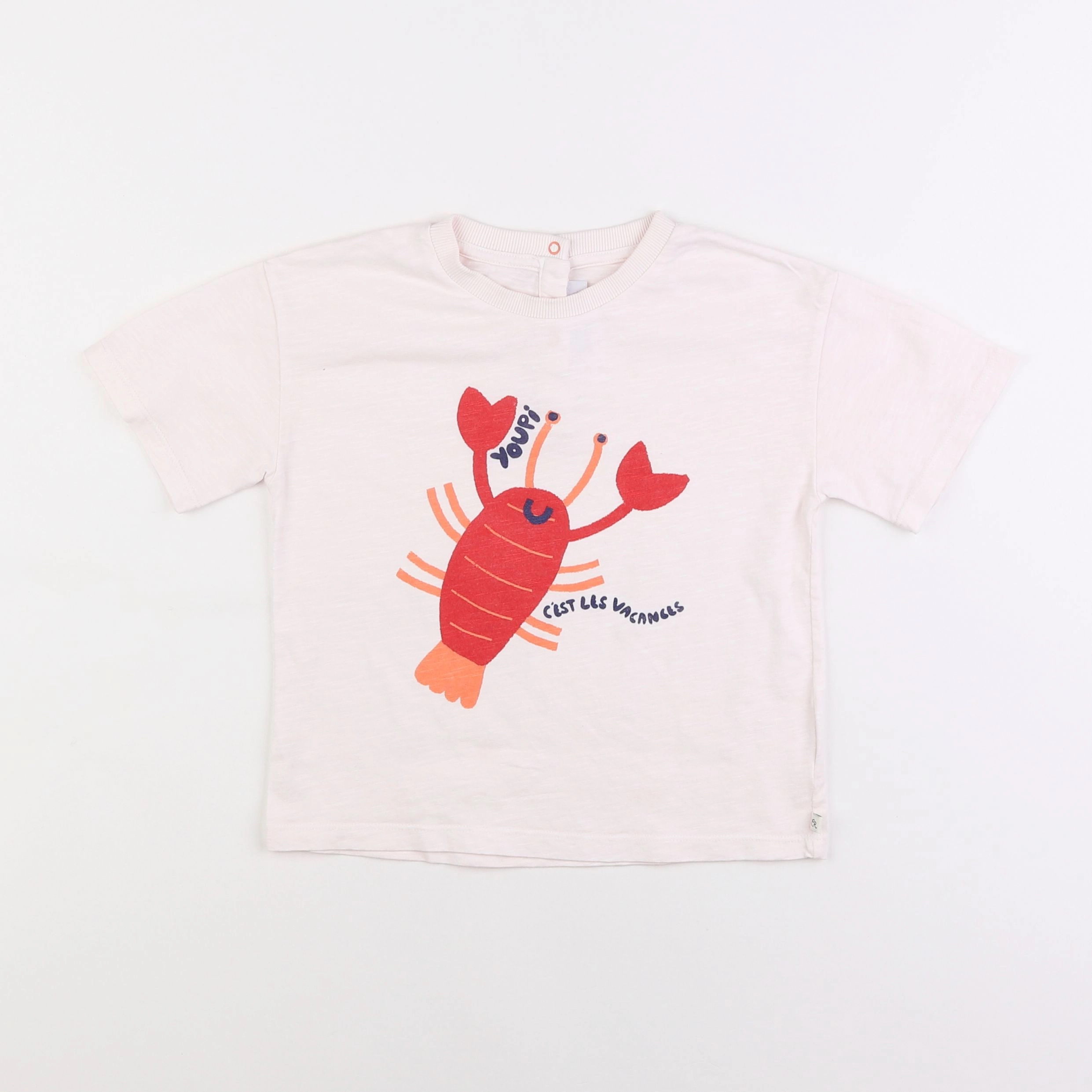 Cadet Rousselle - tee-shirt blanc, rouge - 4 ans