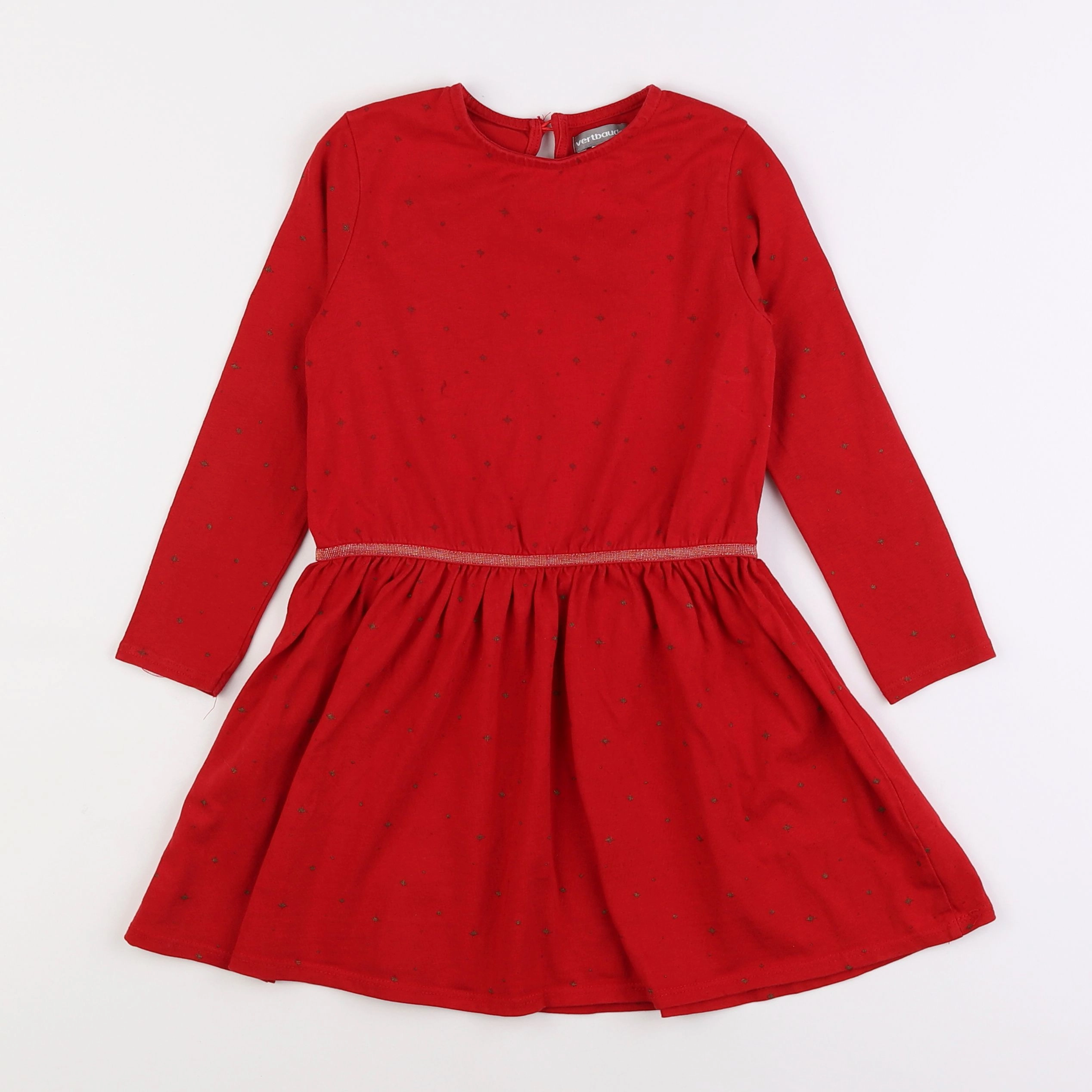 Vertbaudet - robe rouge - 6 ans