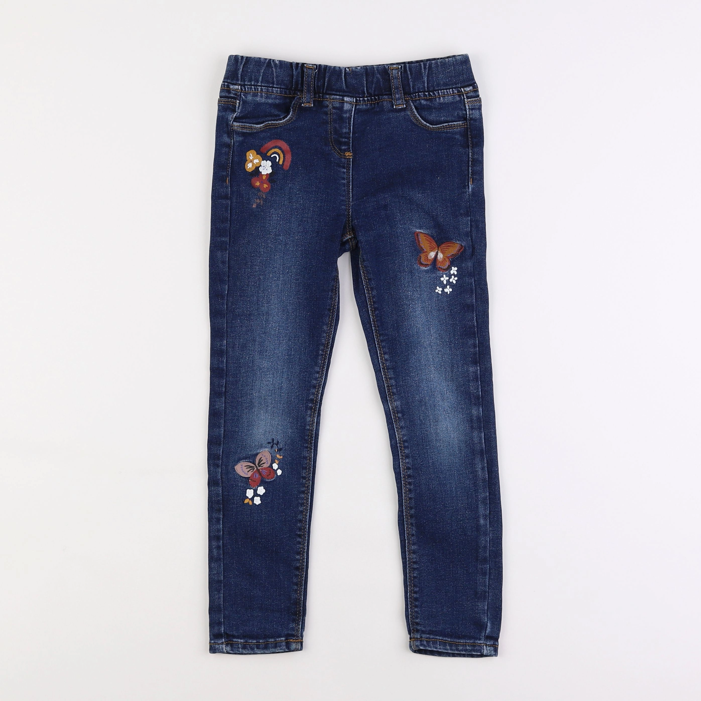 Vertbaudet - jegging bleu - 6 ans