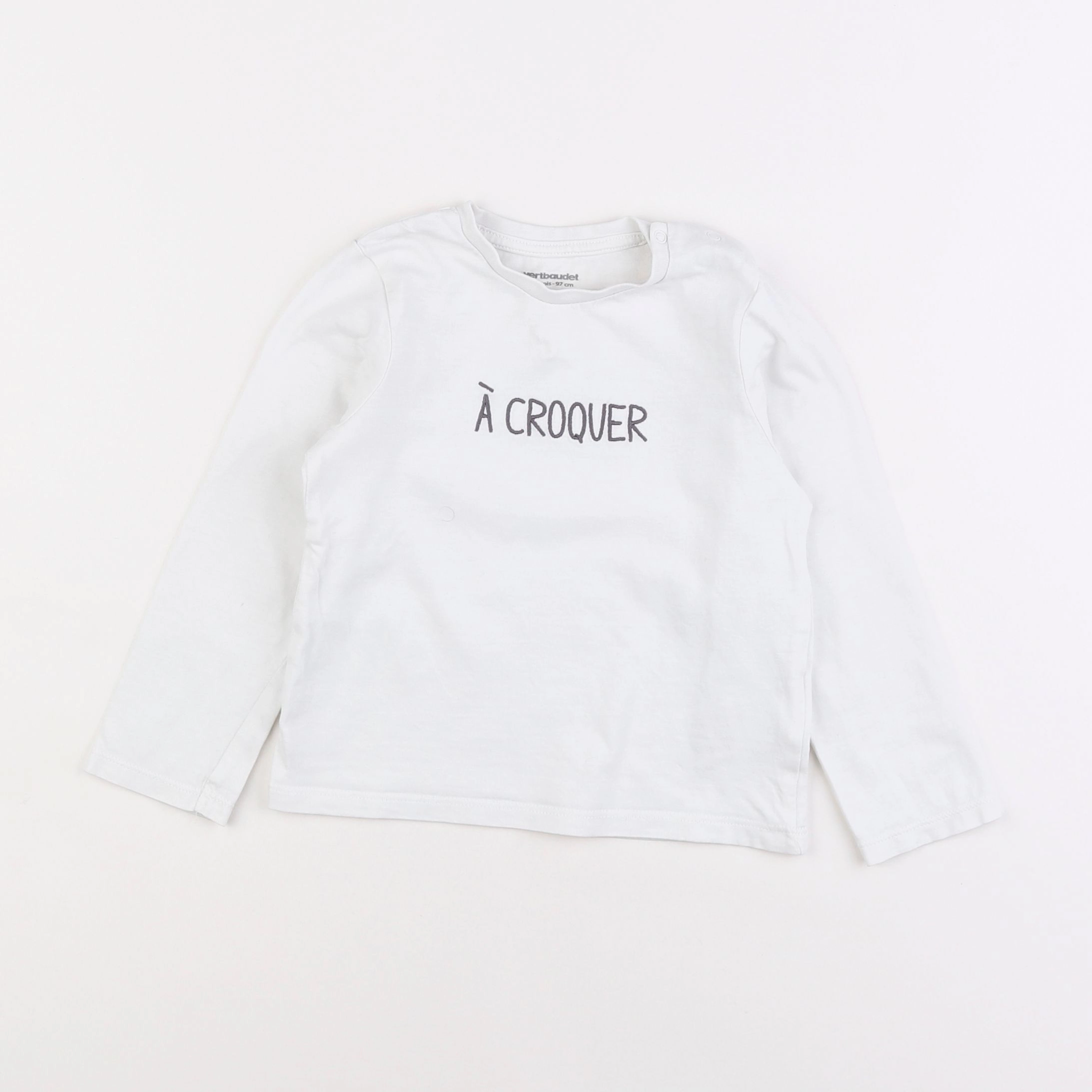 Vertbaudet - tee-shirt blanc - 3 ans