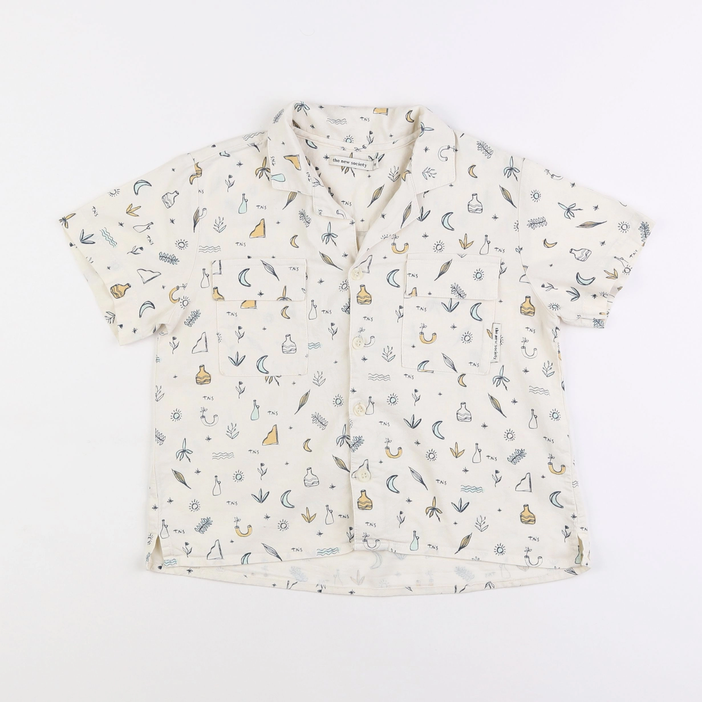 The new society - chemise beige - 6 ans