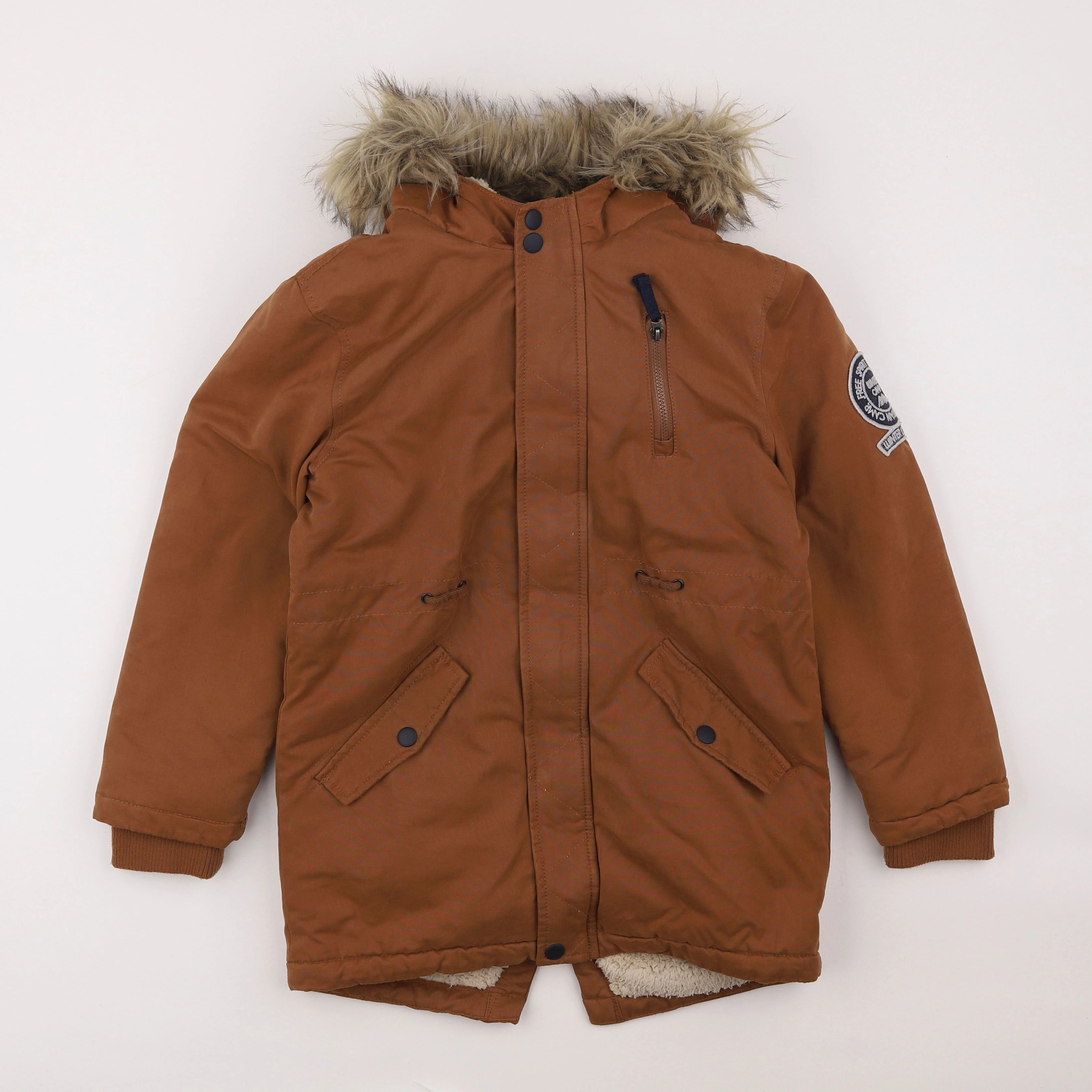 Vertbaudet - parka marron - 10 ans