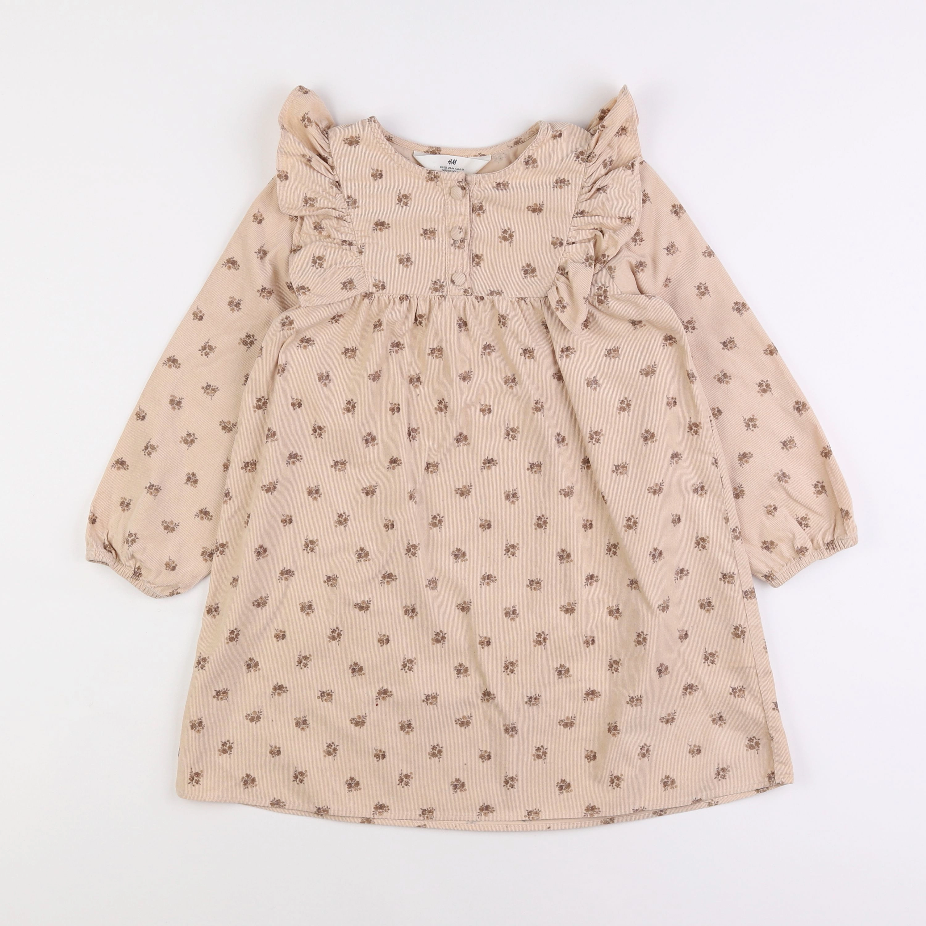 H&M - robe beige - 6/7 ans