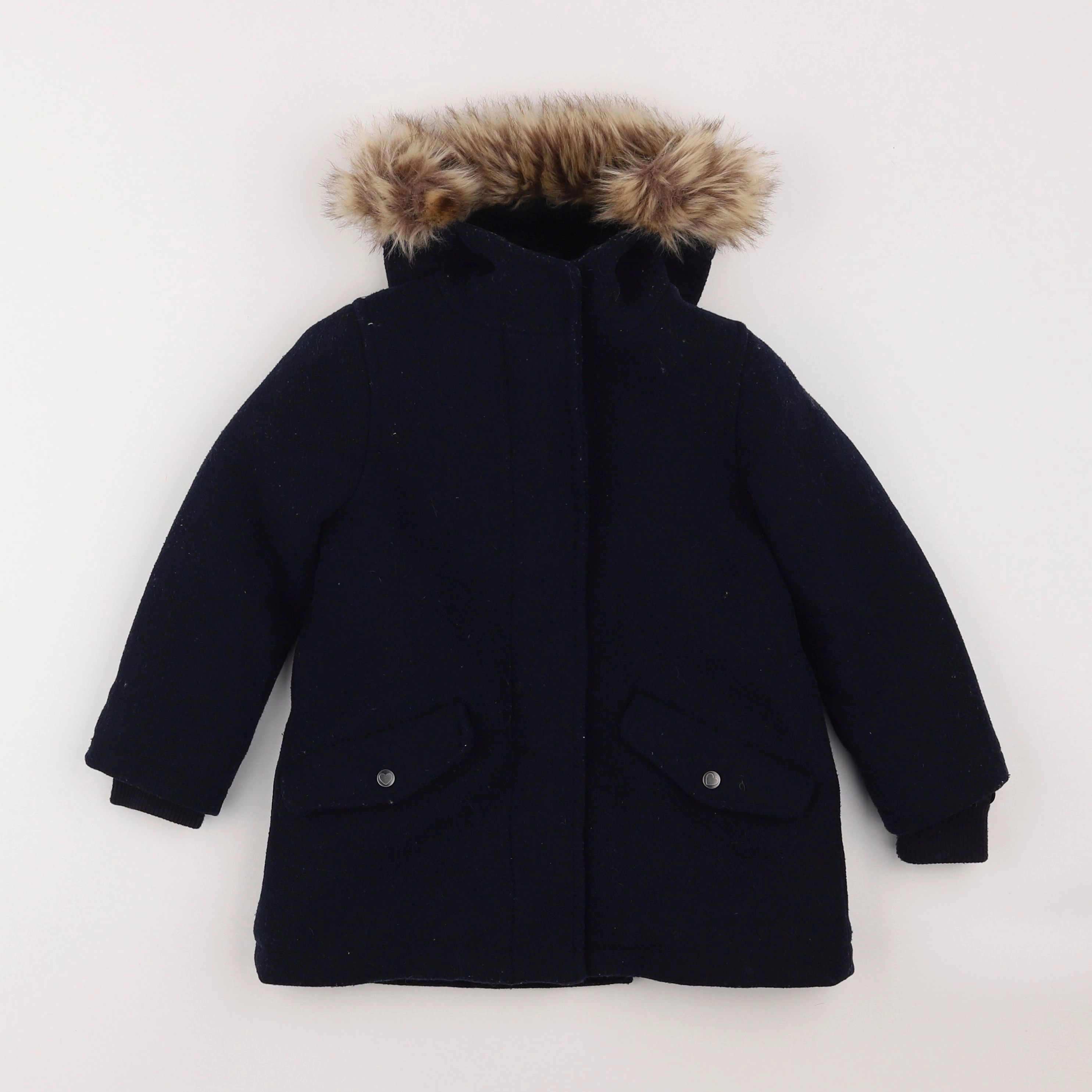 Vertbaudet - manteau bleu - 4 ans