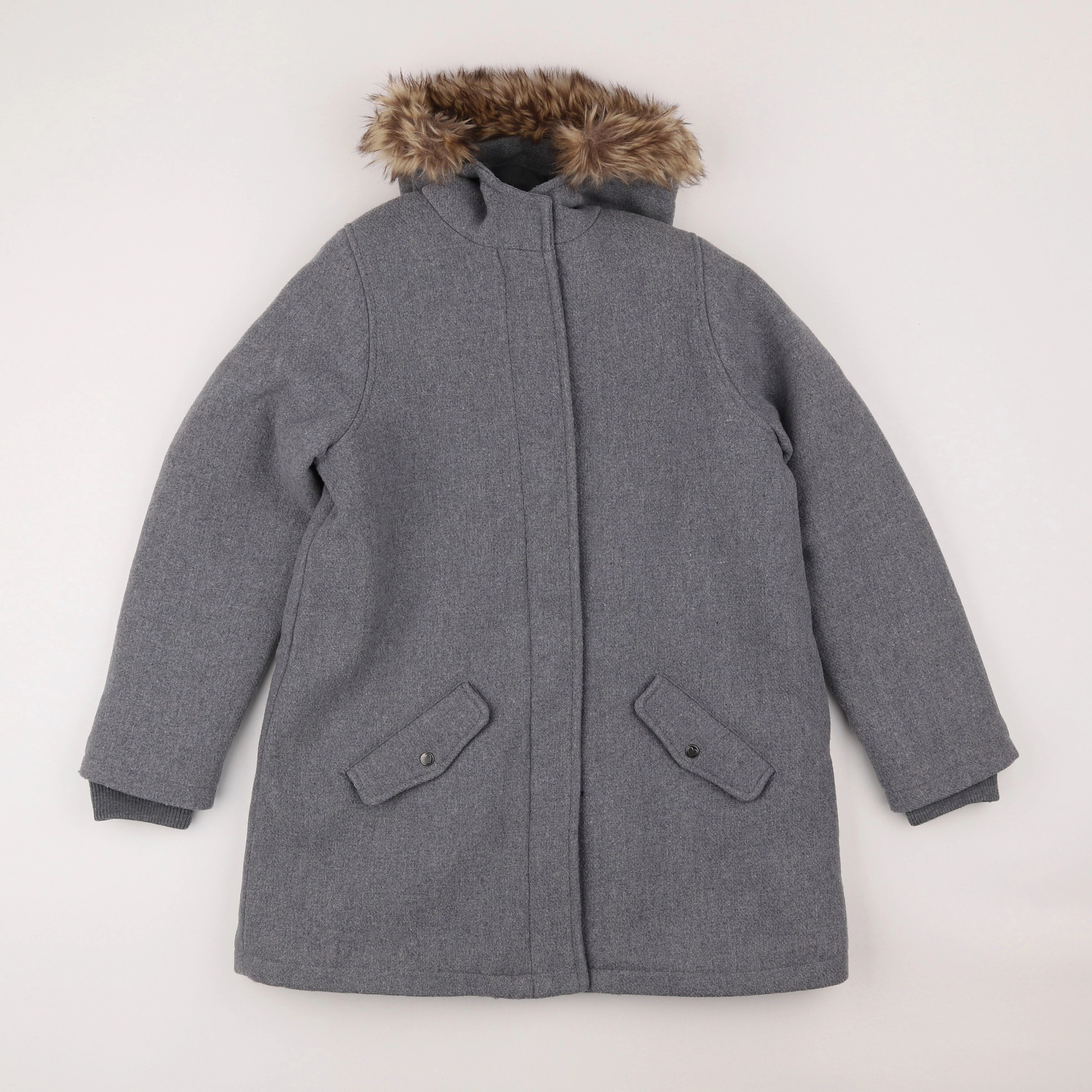 Vertbaudet - manteau gris - 14 ans