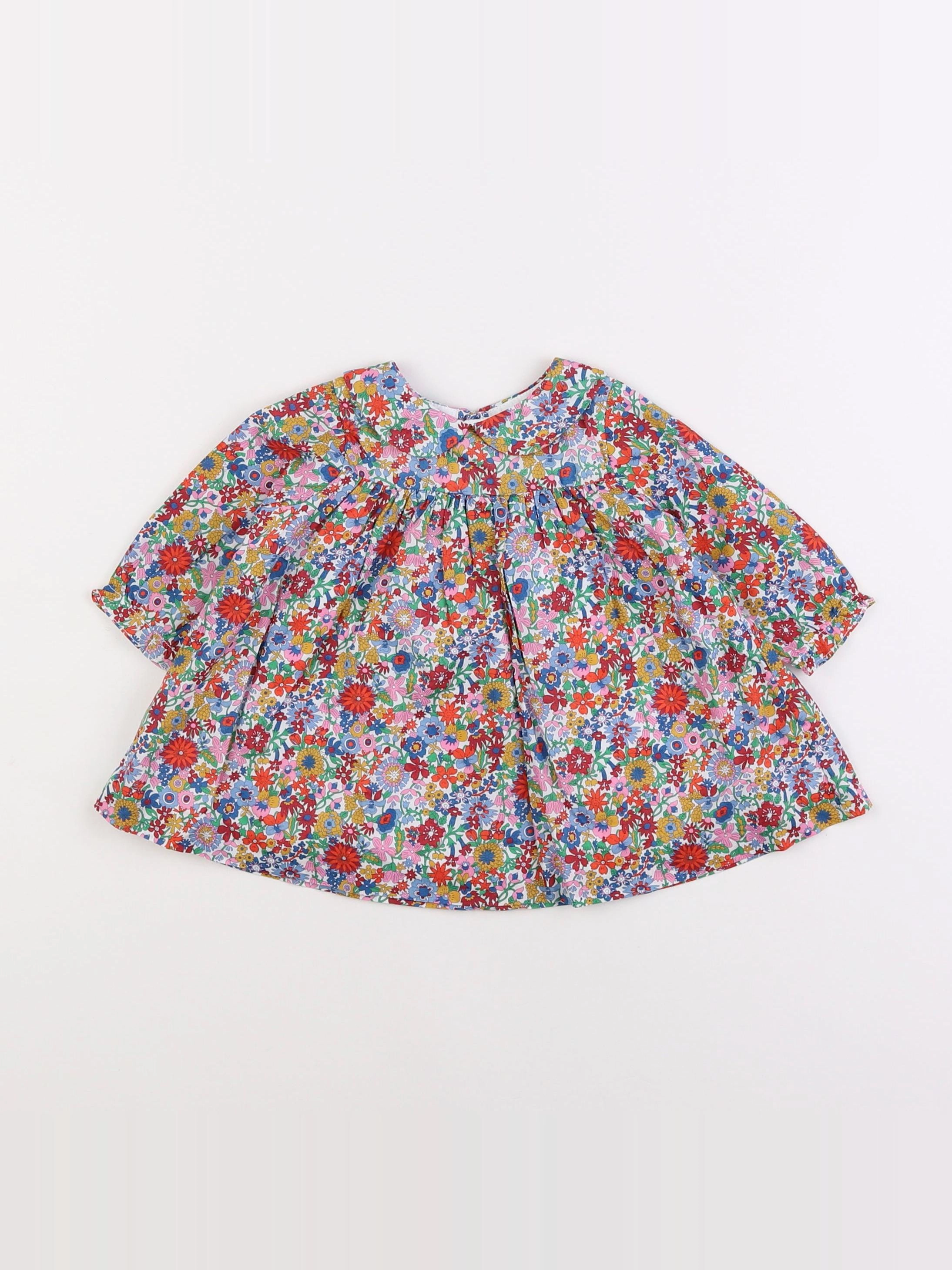 Jacadi - robe liberty multicolore - 6 mois