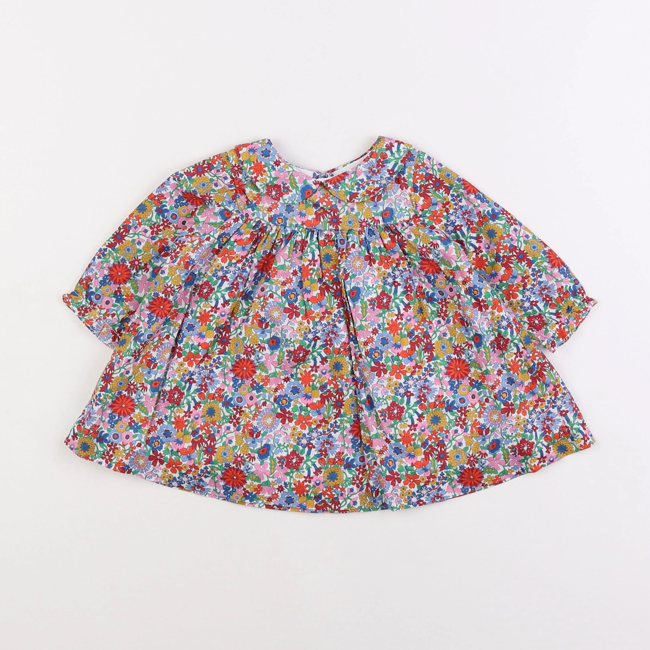 Jacadi - robe liberty multicolore - 6 mois