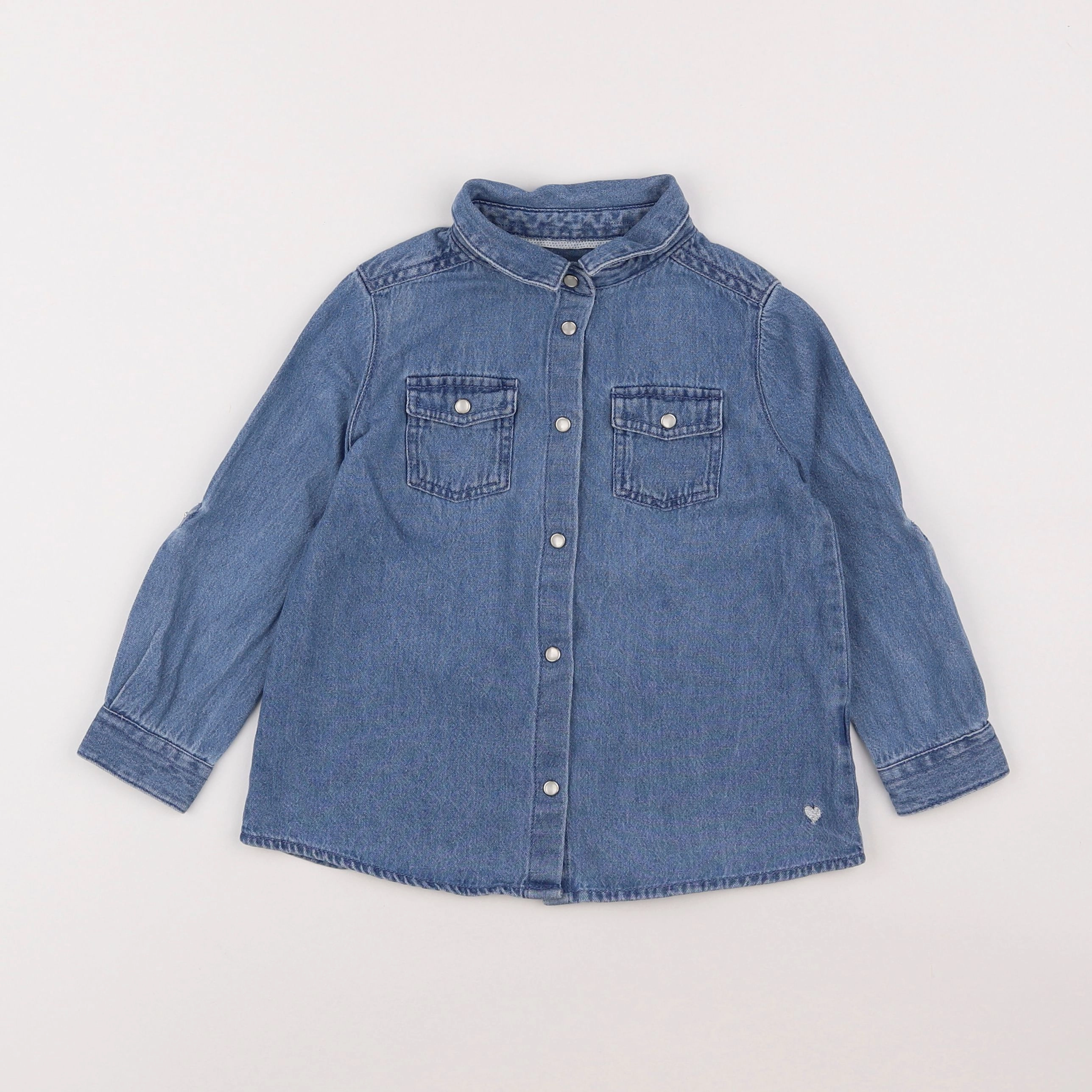 Vertbaudet - chemise bleu - 4 ans